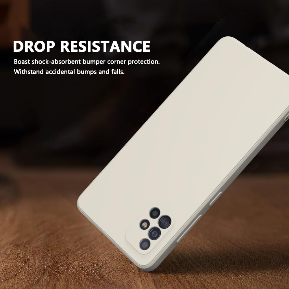 Wogroo For Samsung Galaxy A51 4G Case White, Scratch Resistant With Soft Touch, Slim Thin Phone Cover For Samsung Galaxy A51 4G