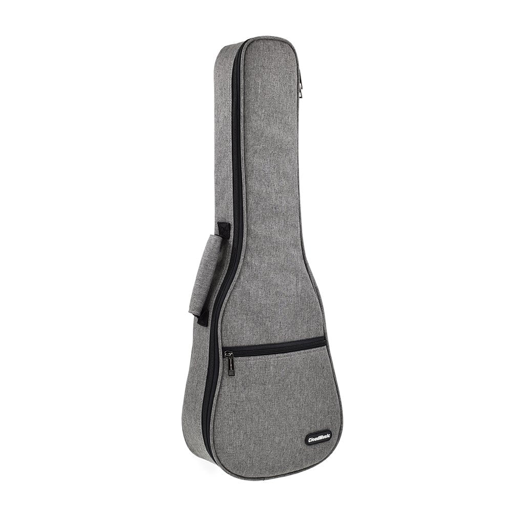 Cloudmusic Ukulele Case 10Mm Padded Ukulele Backpack Case Soprano Ukulele Case Grey (Soprano, Grey)