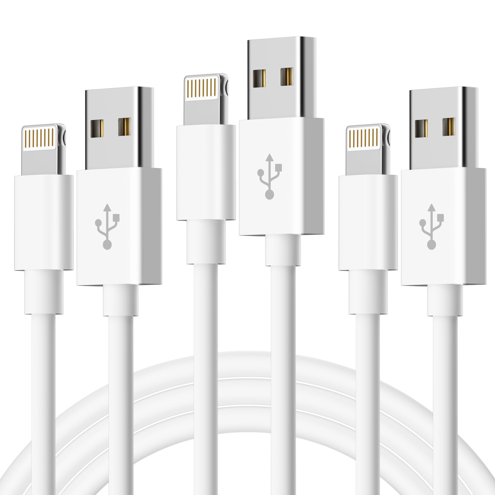 Idison Iphone Charger 3 Pack 6Ft,[Mfi Certified] Usb To Iphone Cable Fast Charging Iphone Charger Cord Compatible With Iphone 14 13 12 11 Pro Max Xr Xs X 8 7 6 Plus Se And More