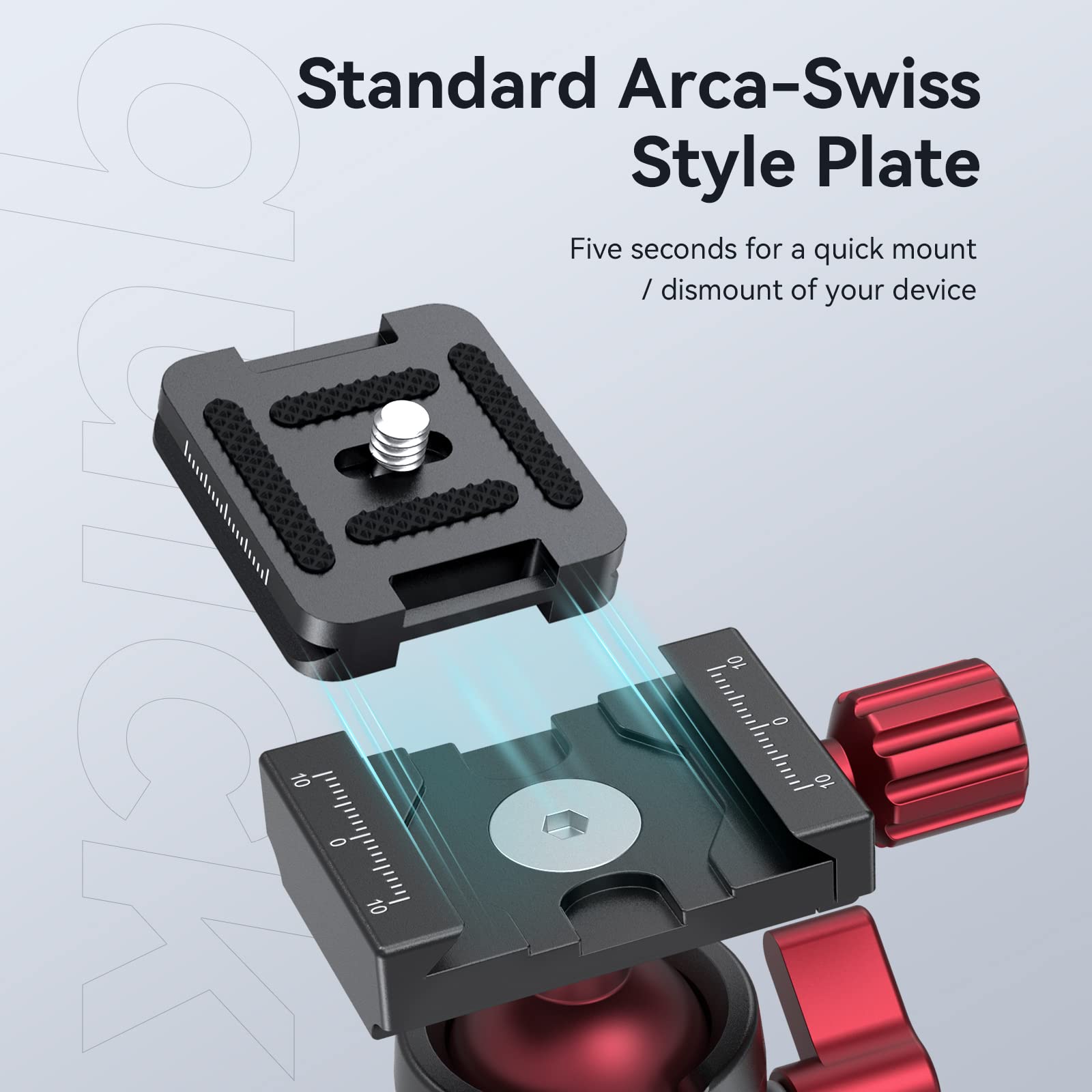 Smallrig Tripod For Iphone Desktop Mini Tripod - Aluminum Alloy 20 Inches/ 50 Cm With 360 Degree Ball Head, 1/4 Inch Quick Shoe