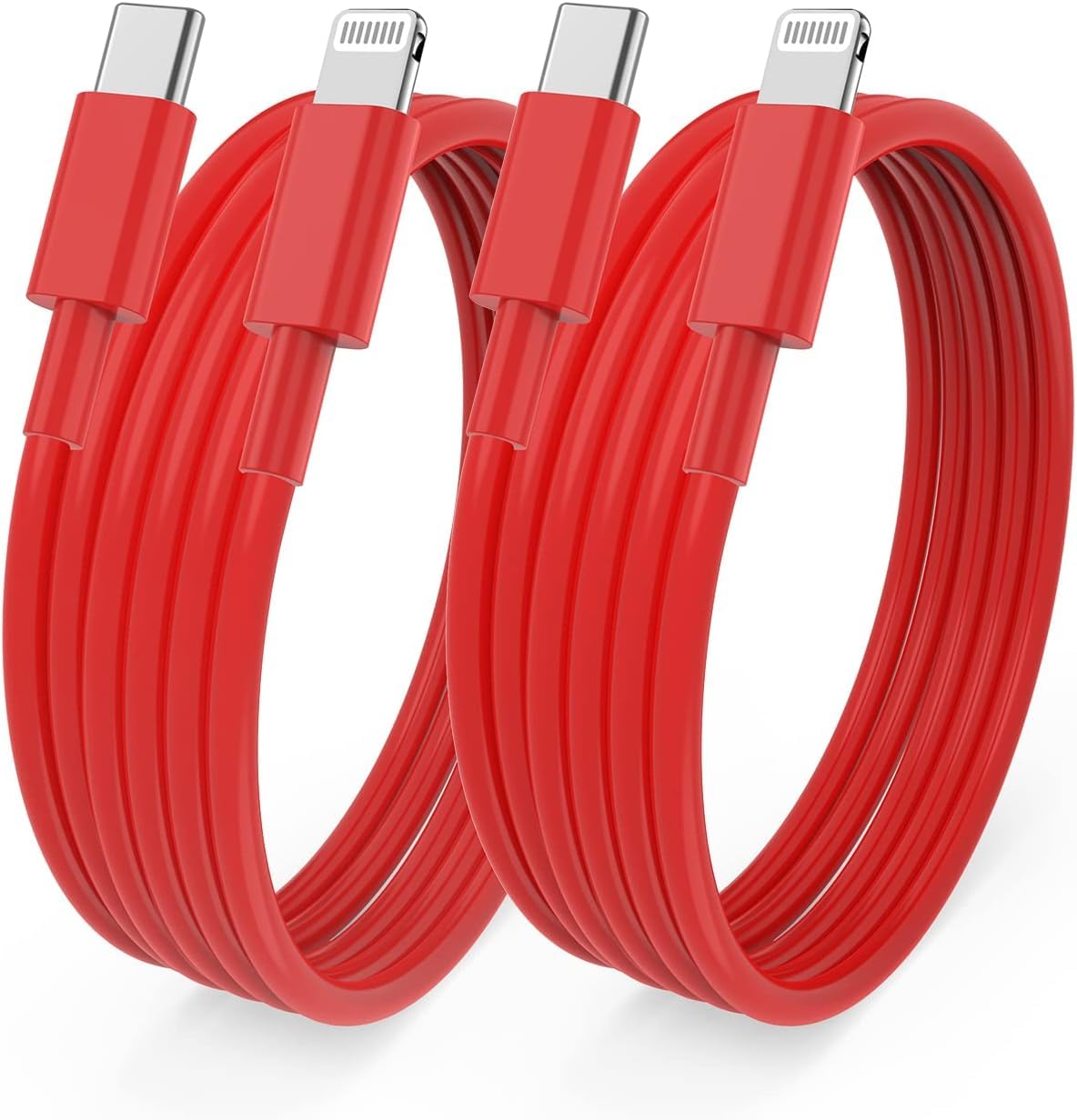 2Pack 6Ft Iphone Fast Charger Cable, [Apple Mfi Certified] Usb C To Lightning Cable Long,Type C Port Support Quick Apple Chargin