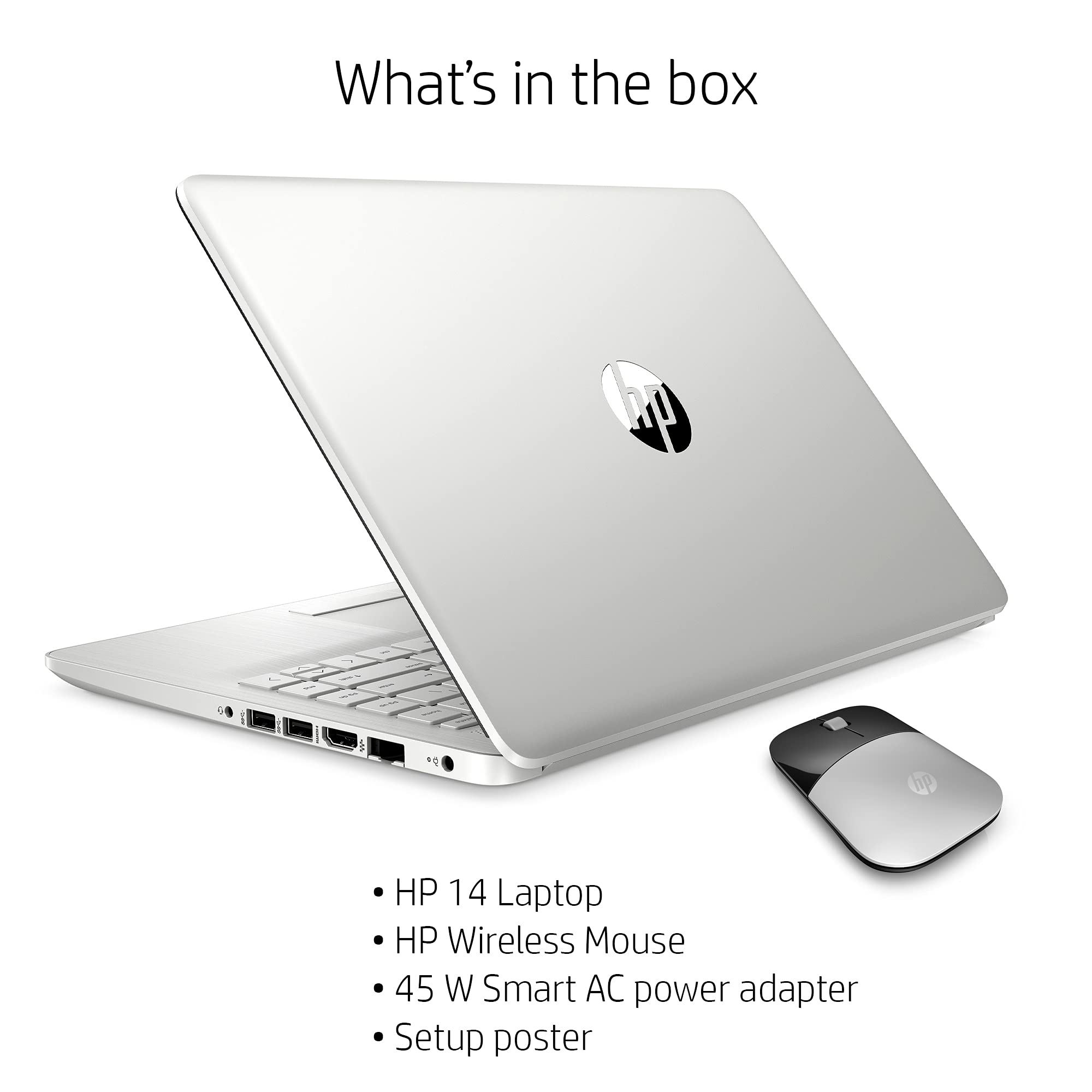Flagship 2019 HP 14' FHD Laptop | Intel Quad Core Pentium Silver N5000 Up to 2.7Ghz |4GB DDR4 | 64GB eMMC SSD | Office 365 Personal 1yr | Win 10 S| Support up to 256G Micro SD Extra Storage