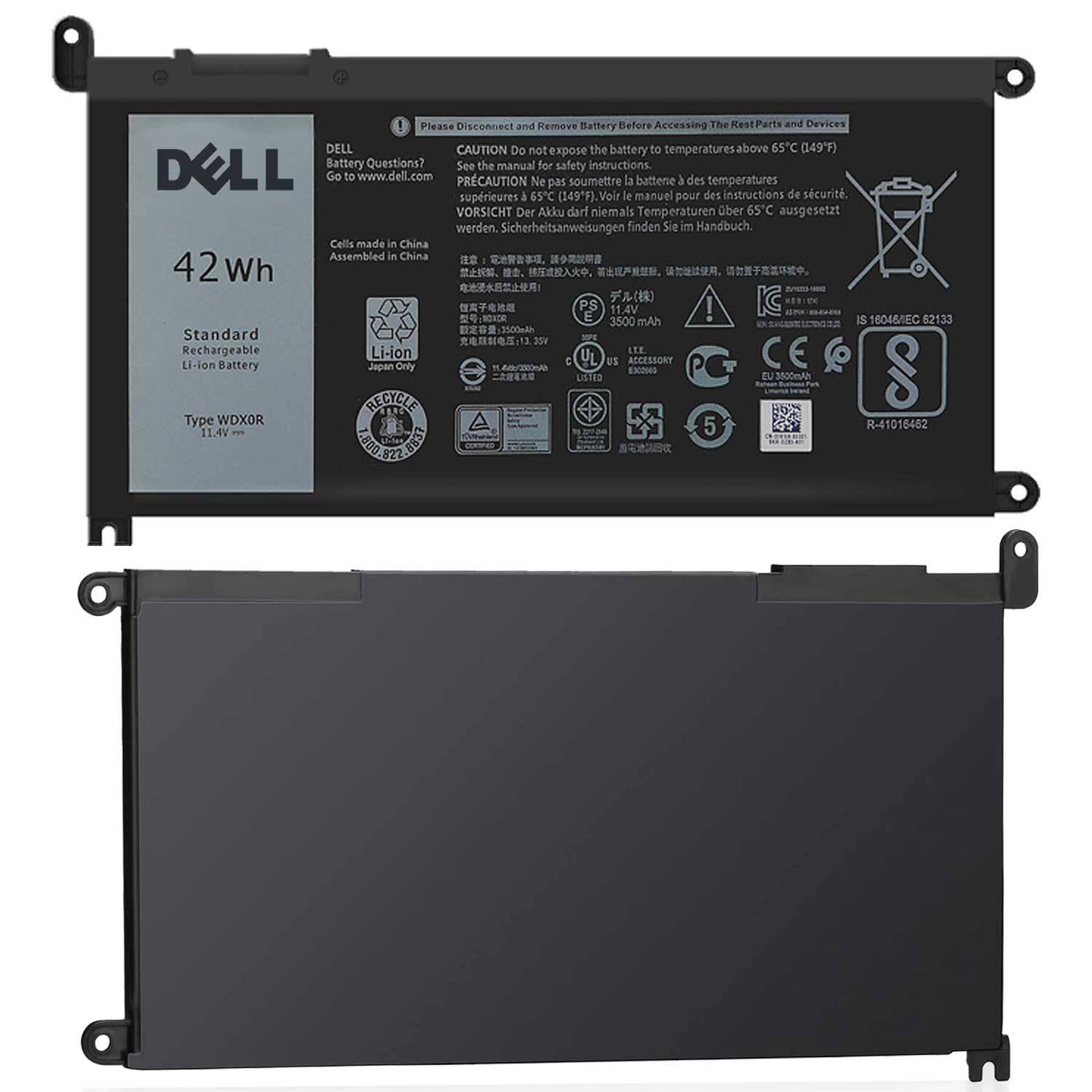 Dell Wdx0R Battery For Inspiron 15 7579 7573 7560 7569 7570 7580 5565 5567 5568 5570 5578 5579 5770 7586 13 7375 7368 7378 5368