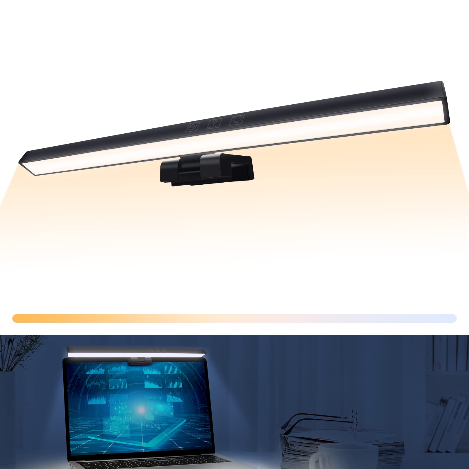 Laliled Monitor Light Bar, Usb Powered Computer Monitor Lamp, Led Screen Light Bar For Eye Caring, Dimmable Monitor Lamp, Adjust