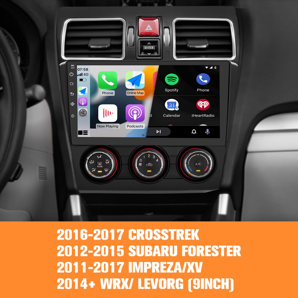 Android 13 Car Radio Stereo For Subaru Forester Wrx Impreza 2015-2018 Suitable For Harman Kardon Systems, 9 Inch 2G+32G Head Uni
