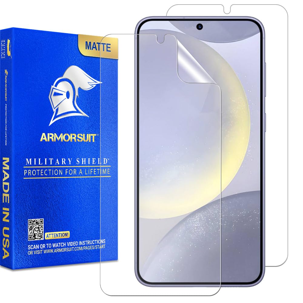 Armorsuit 2 Pack For Samsung Galaxy S24 Plus Paper Feel Texture Screen Protector (6.7'') Case Friendly Militaryshield Matte Film