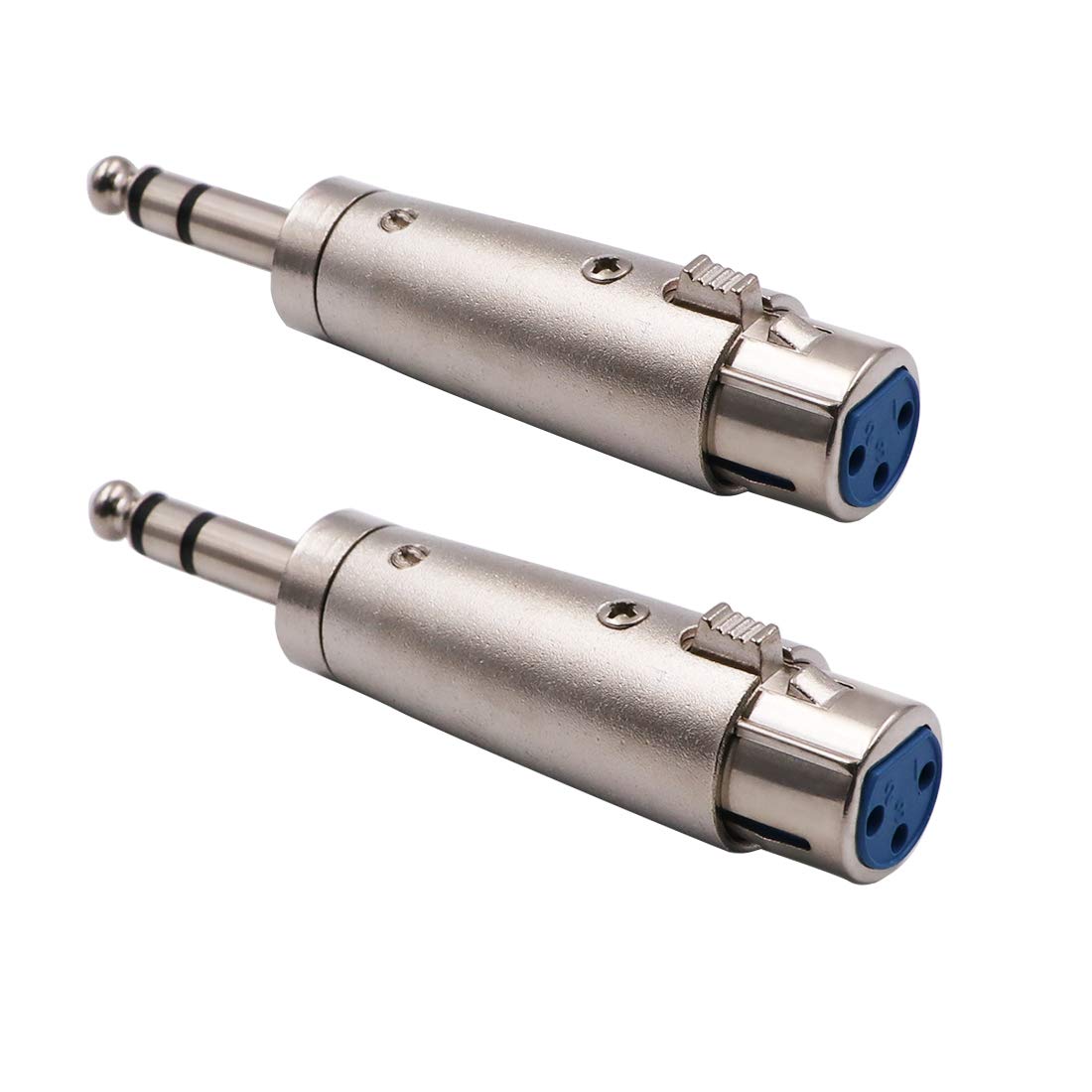 1/4 Trs To Xlr Female Adapter Female Xlr To 1/4 Stereo Balanced Audio Connector   2 Pack