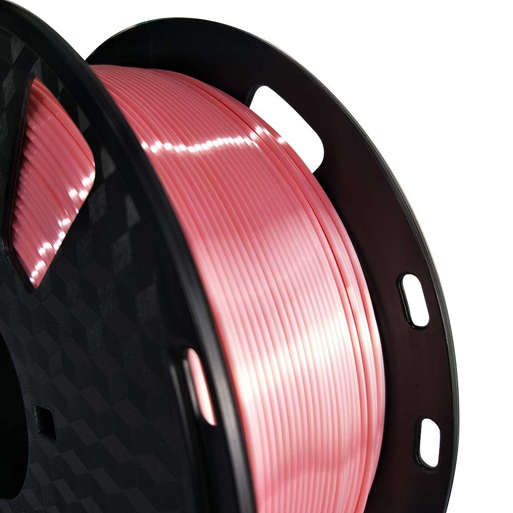 Silk Pink Pla 3D Printing Filament 1.75 Mm 1Kg 2.2 Lbs Spool Shine Silky Shiny Metallic Metal Rose Gold Pla Filament Cc3D