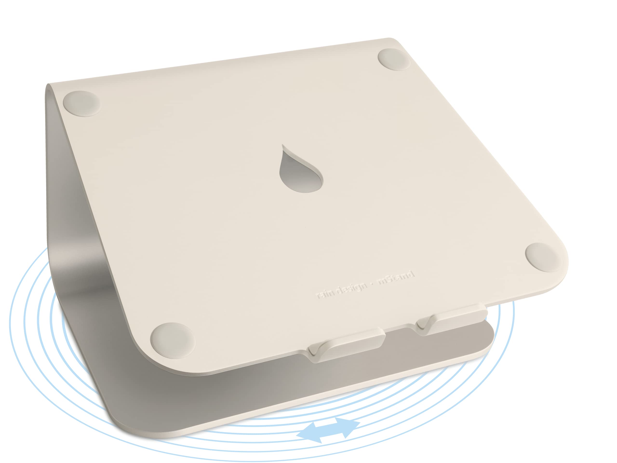 Rain Design mStand360 Laptop Stand with Swivel Base, Starlight (10093)