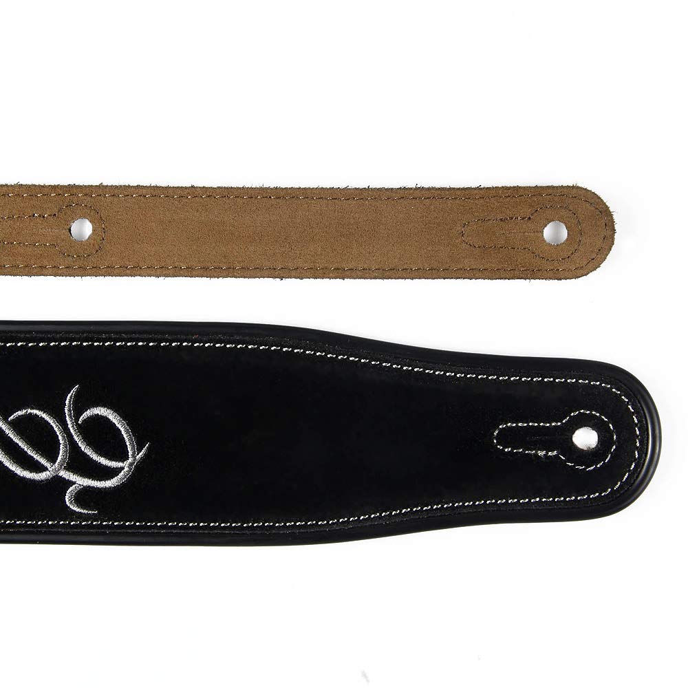 Yueko Cowhide Guitar Strap Soft Comfable Durable Electric Guitar Strap Bass Strap Adjustable Acoustic Guitar Belt Width 7Cm (Y22