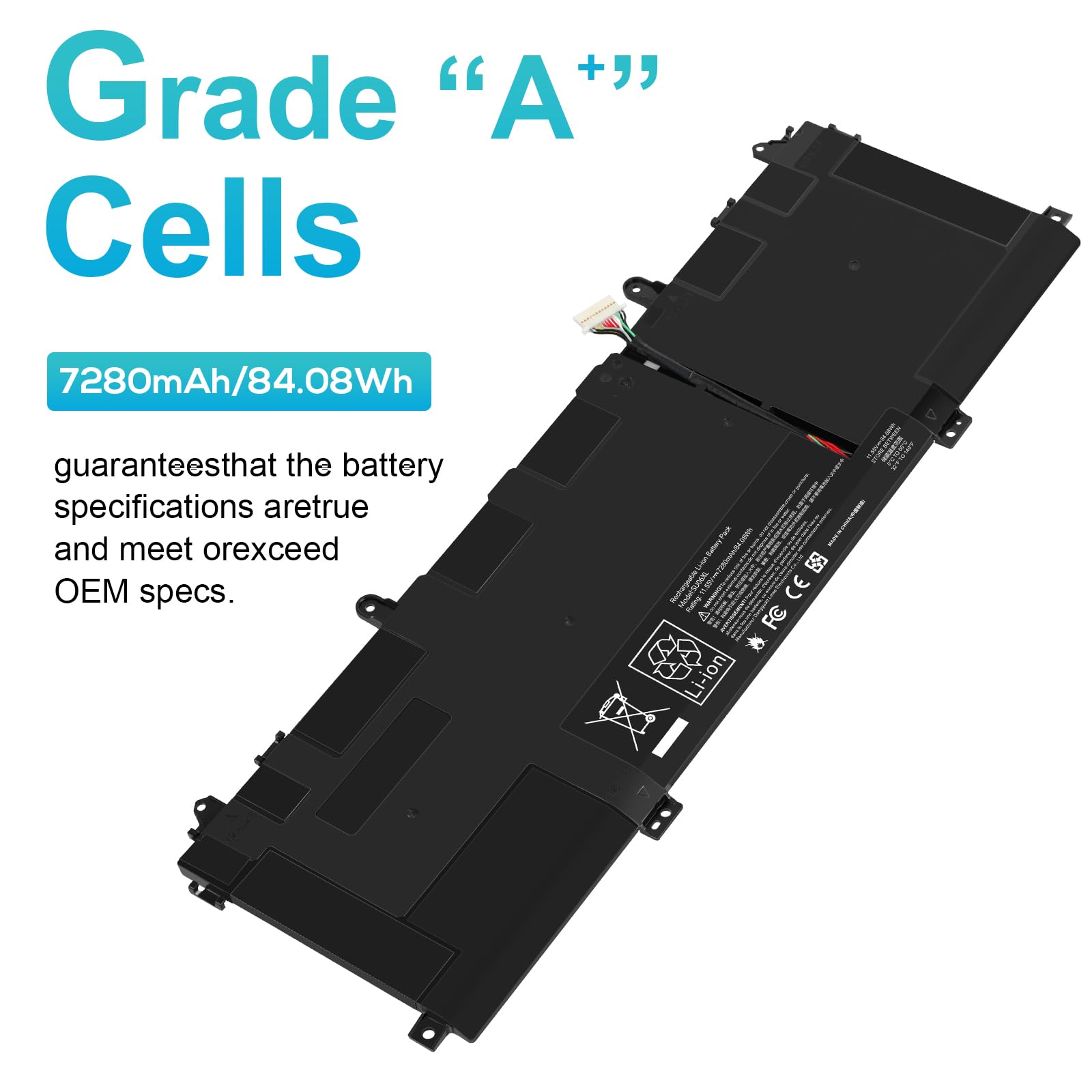 Su06Xl L29184 005 Laptop Battery For Hp Spectre X360 Convertible 15 Df0Xxx 15 Df1Xxx 15 Df0013Dx 15 Df0033Dx 15 Df1043Dx 15 Df00