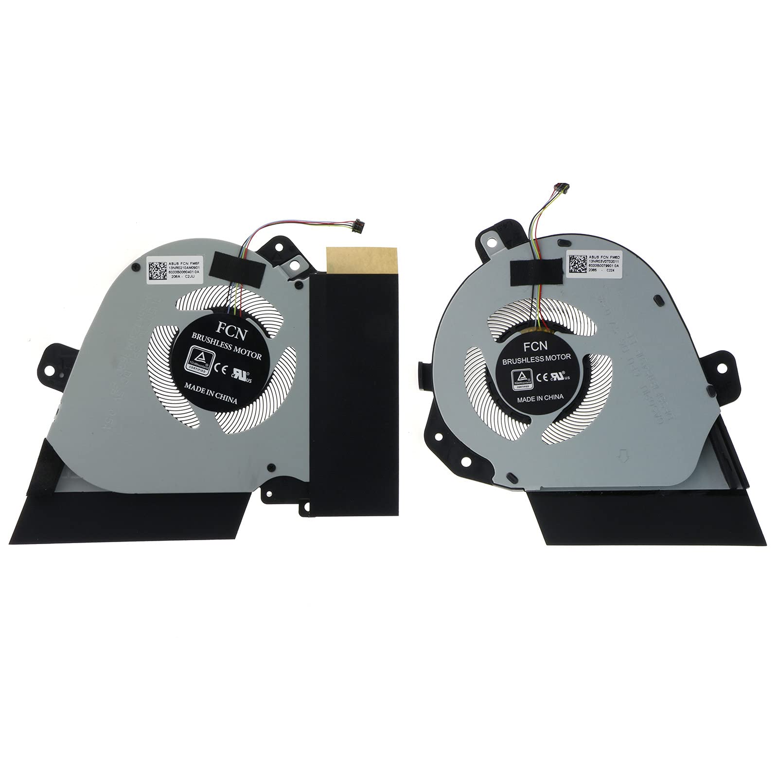 Replacement CPU GPU Cooling Fan for Asus ROG Zephyrus GU502DU GA502IU GA502IV 5V 0.5A 13NR03V0T02011 13NR0210T01111 13NR0210AM09