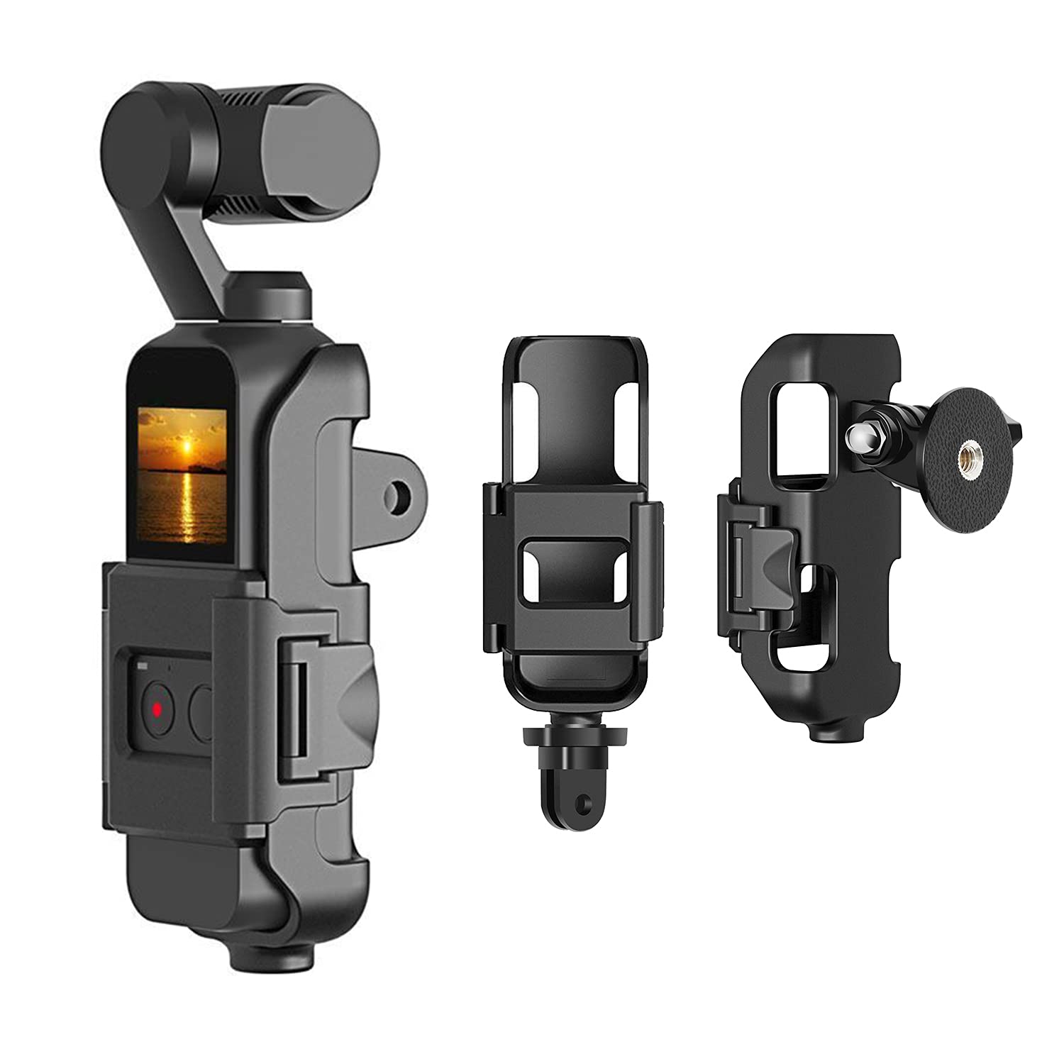 3 In 1 Tripod And Action Gopro Mount Stand Bracket For Dji Osmo Pocket For Dji Pocket 2, Action Cam Mount With Tripod Mount And Screw, For Dji Osmo Pocket Accessories Kit Tripod And Gopro