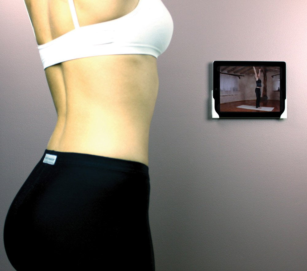 Dockem White Koala Tablet Wall Mount Universal Damage Free Adhesive Wall Dock For Ipad, Android And Windows Tablets, And Smartphones