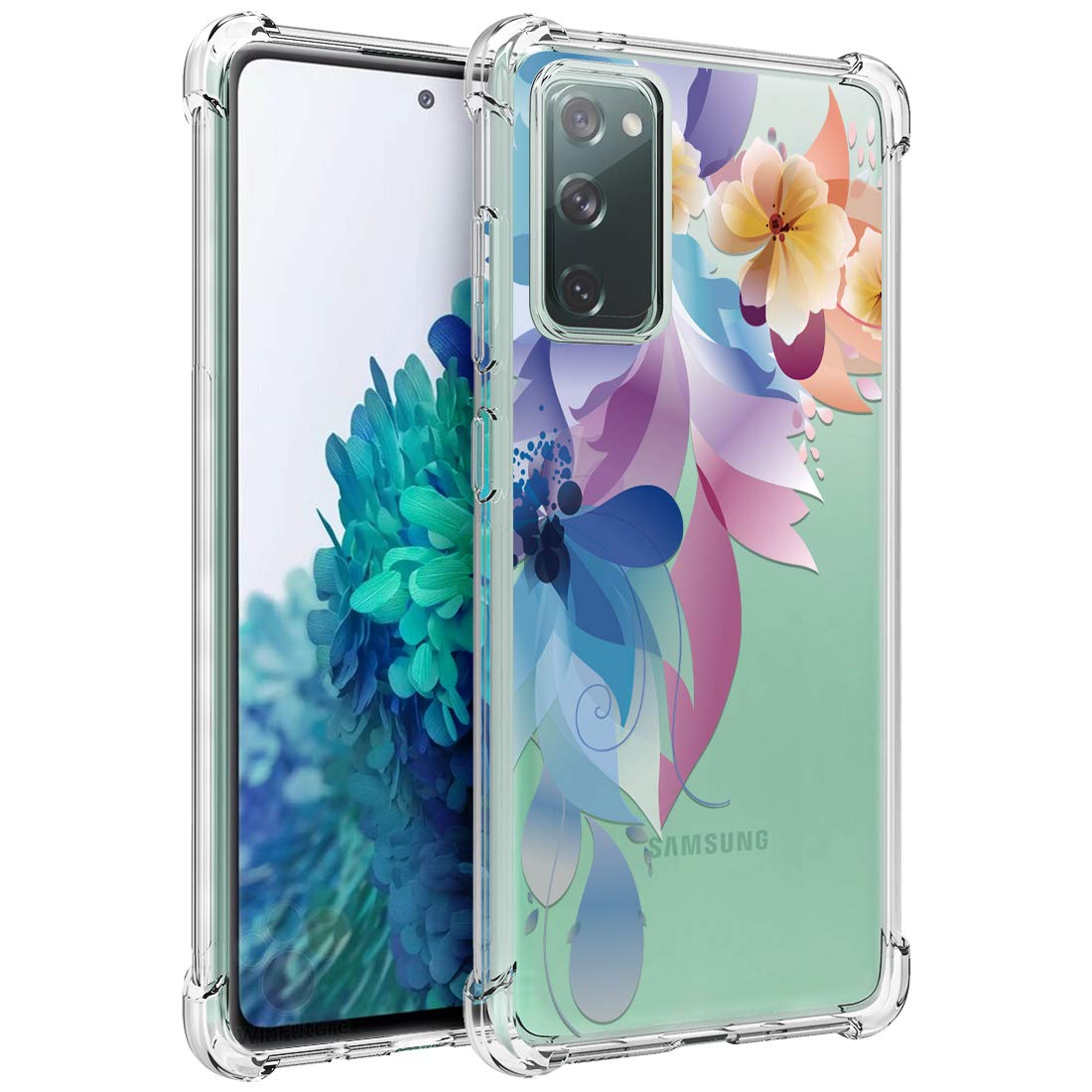 Osophter For Galaxy S20 Fe 5G Case Clear Transparent Reinforced Corners Tpu Shock Absorption Flexible Cell Phone Cover For Samsu