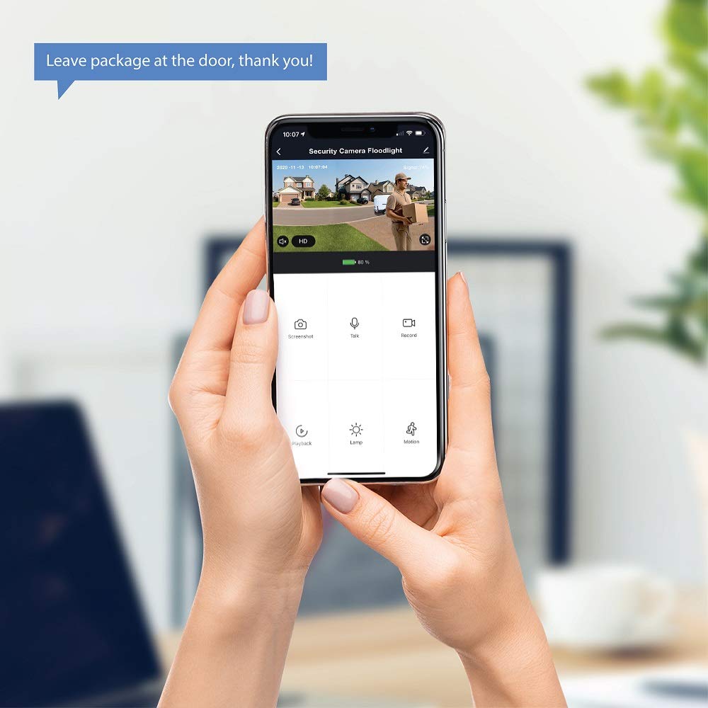 Feit Electric Cam/Wm/Wifi 1080P Hd Outdoor Wifi Smart Home Security Camera With Night Vision