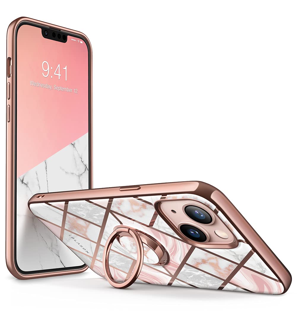 iBlason Cosmo Snap Case for iPhone 13 (6.1 Inches) Slim Mobile Phone Case Shockproof Case Thin Protective Case with Builtin Ri