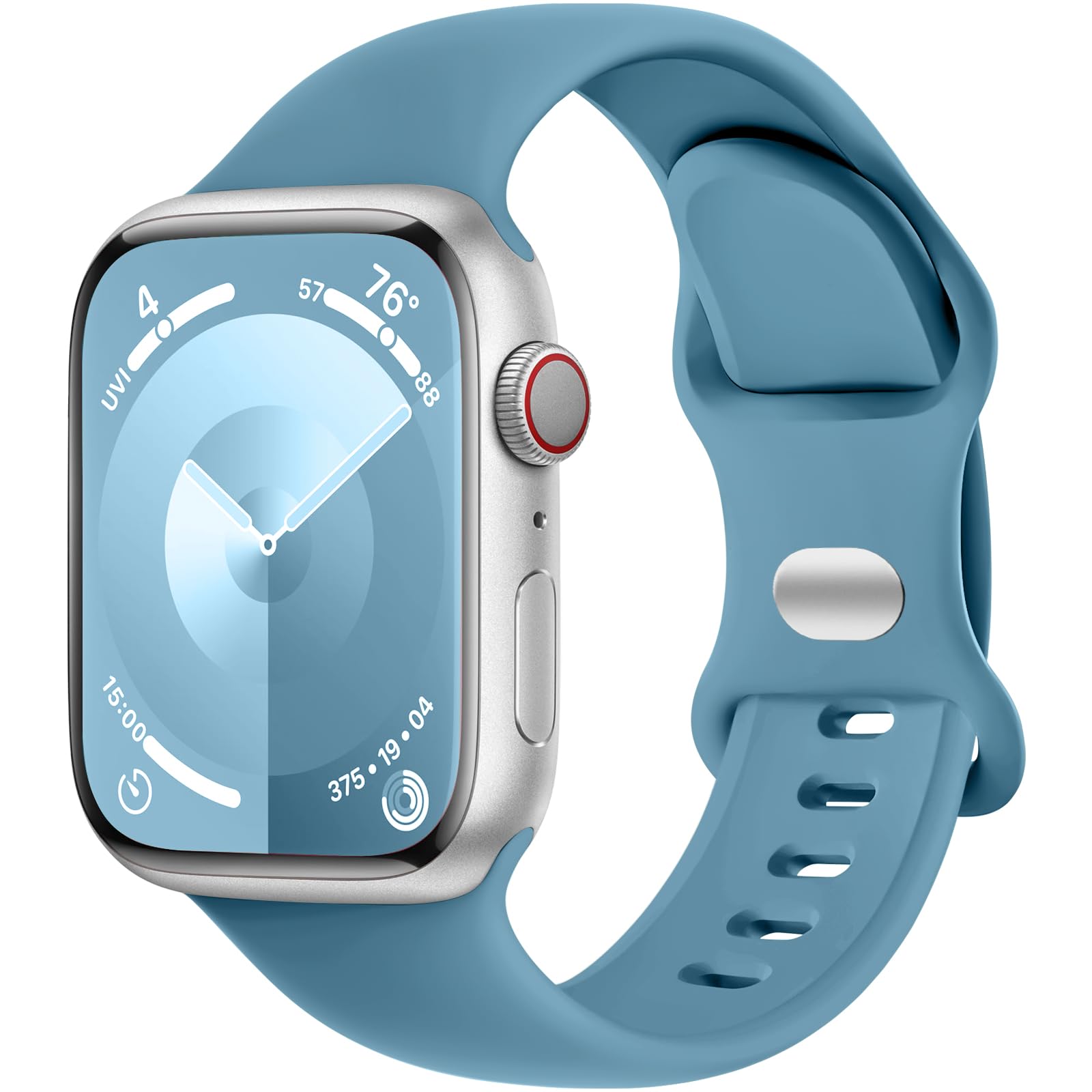 Daqin Sport Band Compatible With Apple Watch Band 42Mm 44Mm 45Mm 46Mm 49Mm For Women Men, Soft Silicone Waterproof Replacement S