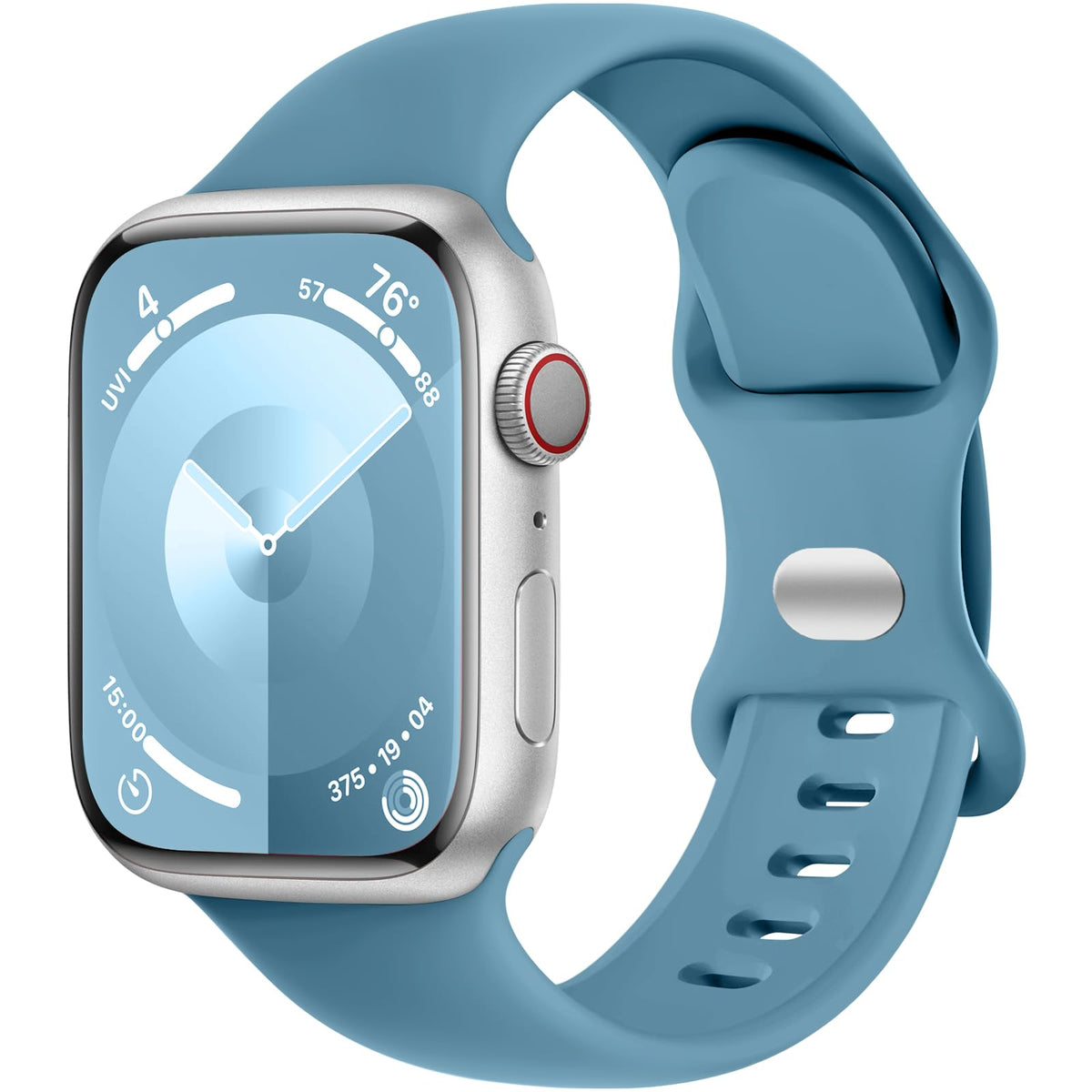 Daqin Sport Band Compatible With Apple Watch Band 41Mm 38Mm 40Mm 42Mm For Women Men, Soft Silicone Waterproof Replacement Strap