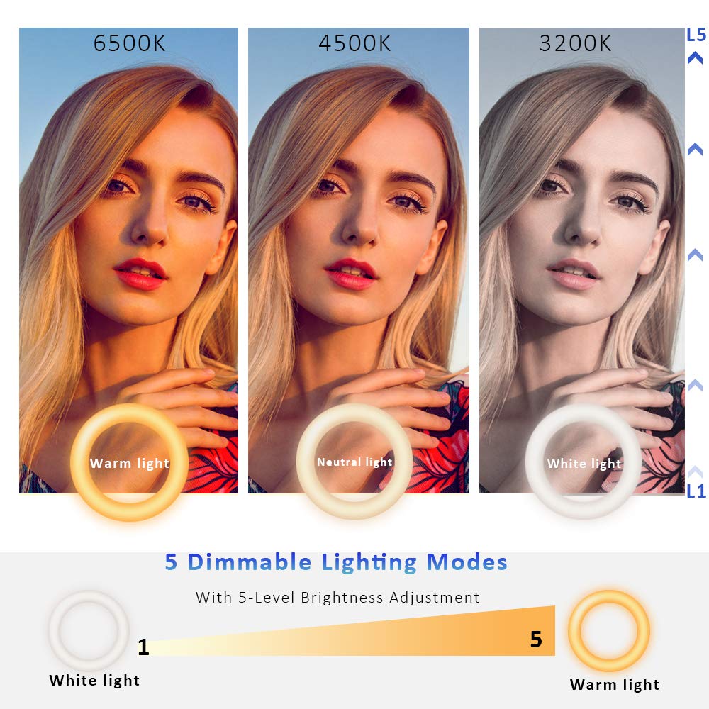 Cyezcor Video Conference Lighting Kit, LT-05 Ring Light for Zoom, Clip-On for Monitors, Ideal for Remote Work and Live Streaming