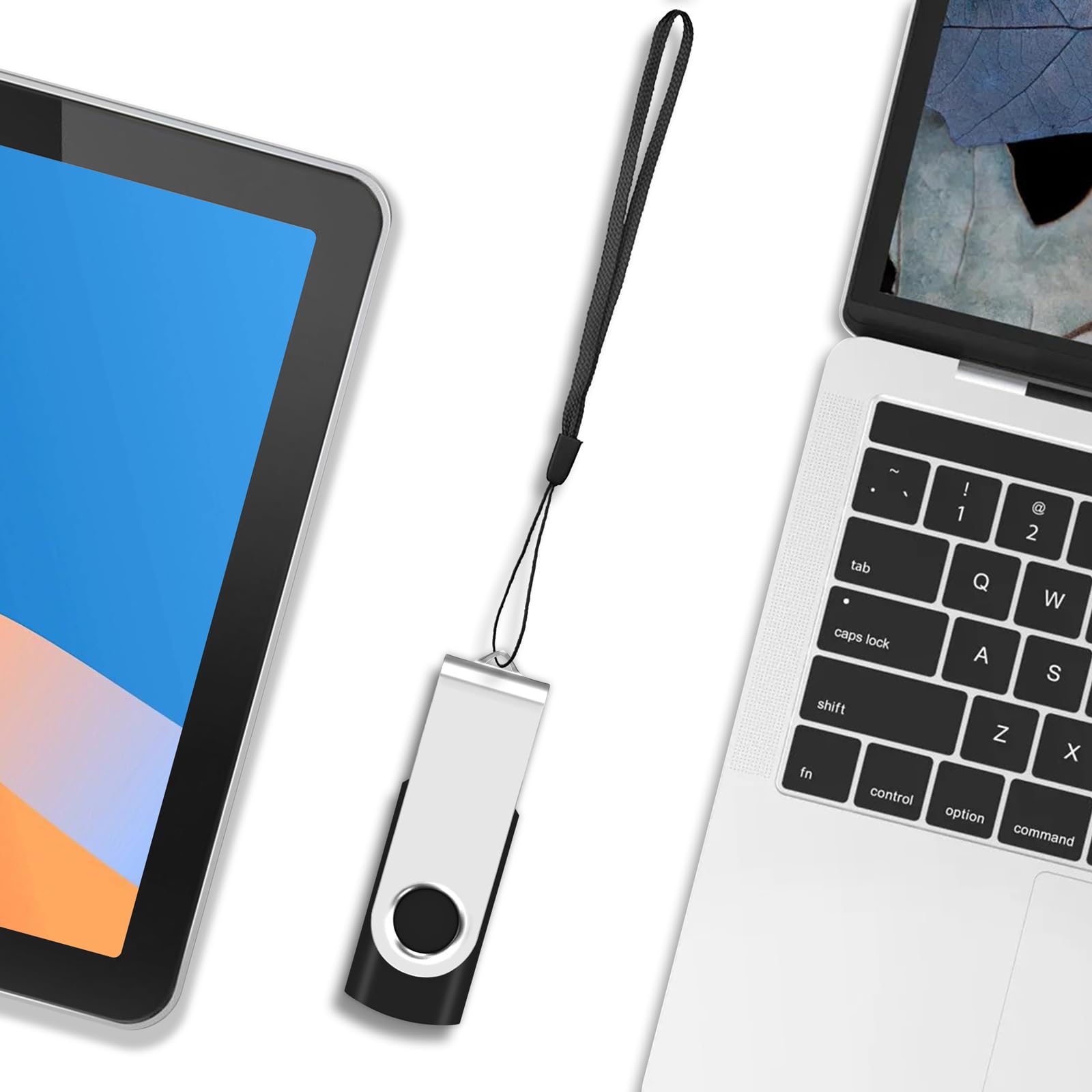 1Gb Usb Flash Drive 1Pcs Eastbull Usb 2.0 Thumb Drive Swivel Usb Stick Bulk Gig Stick Memory Stick Metal Thumb Drives (Black)