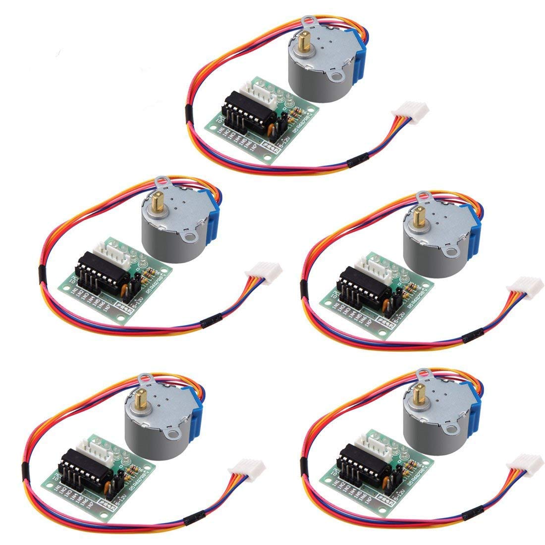 Hiletgo 5Pcs Uln2003 28Byj 48 4 Phase Stepper Motor With 5V Drive Board For Arduino Pi Pic Raspberry Pi