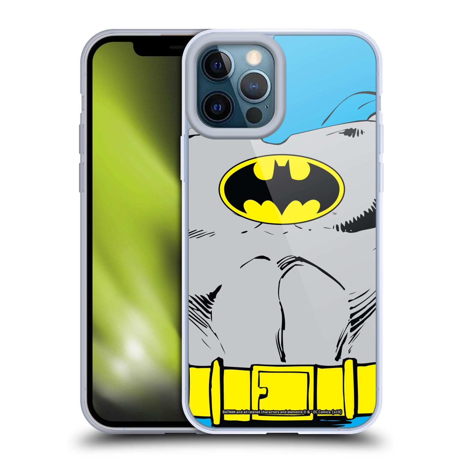 Head Case Designs Officially Licensed Batman DC Comics Classic Costume Logos Soft Gel Case Compatible with Apple iPhone 12 Pro M