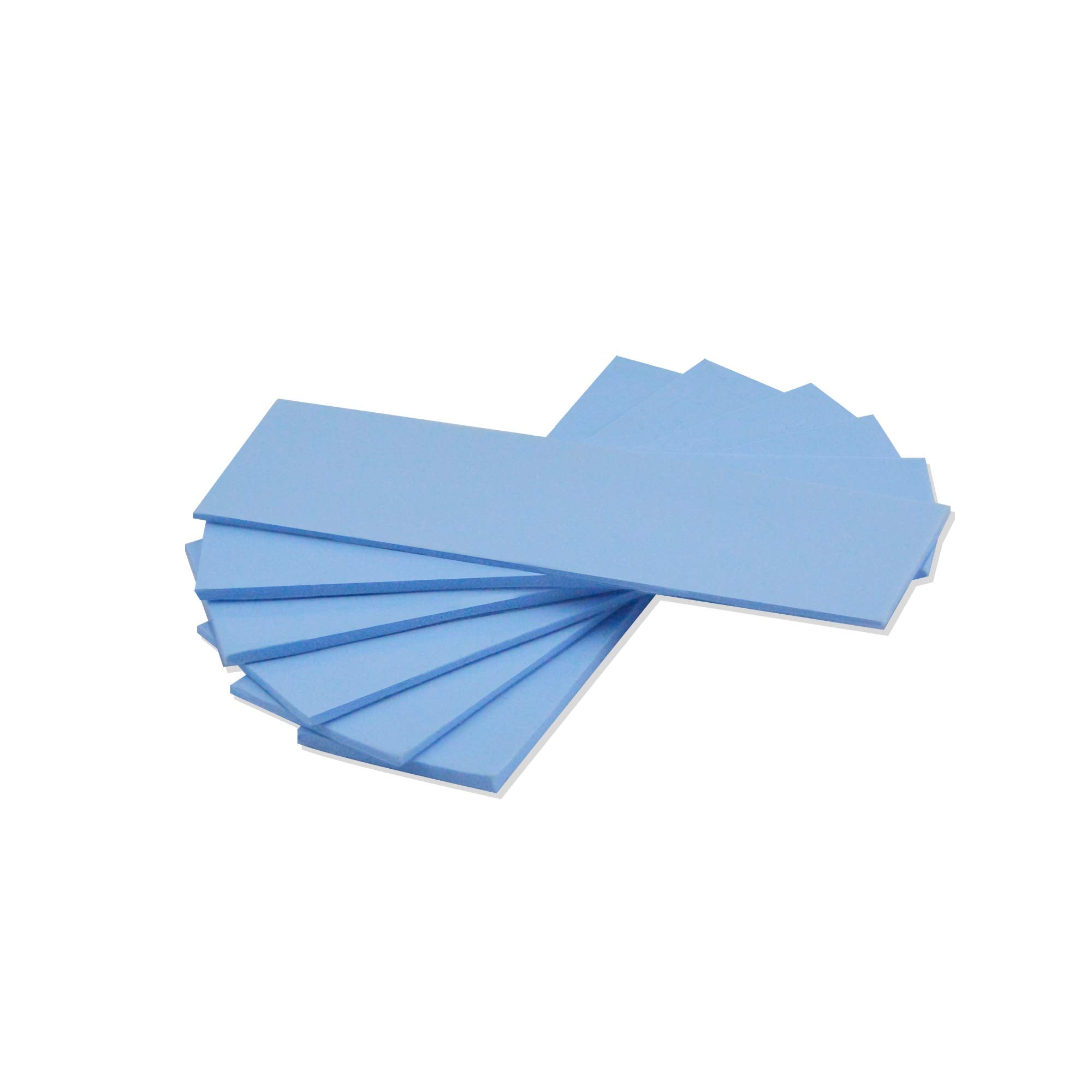 A Adwits [ 6 Pack ] Thermal Conductive Silicone Pads, Soft Safe Simple To Apply For Ssd Cpu Gpu Led Ic Chipset Cooling  Blue