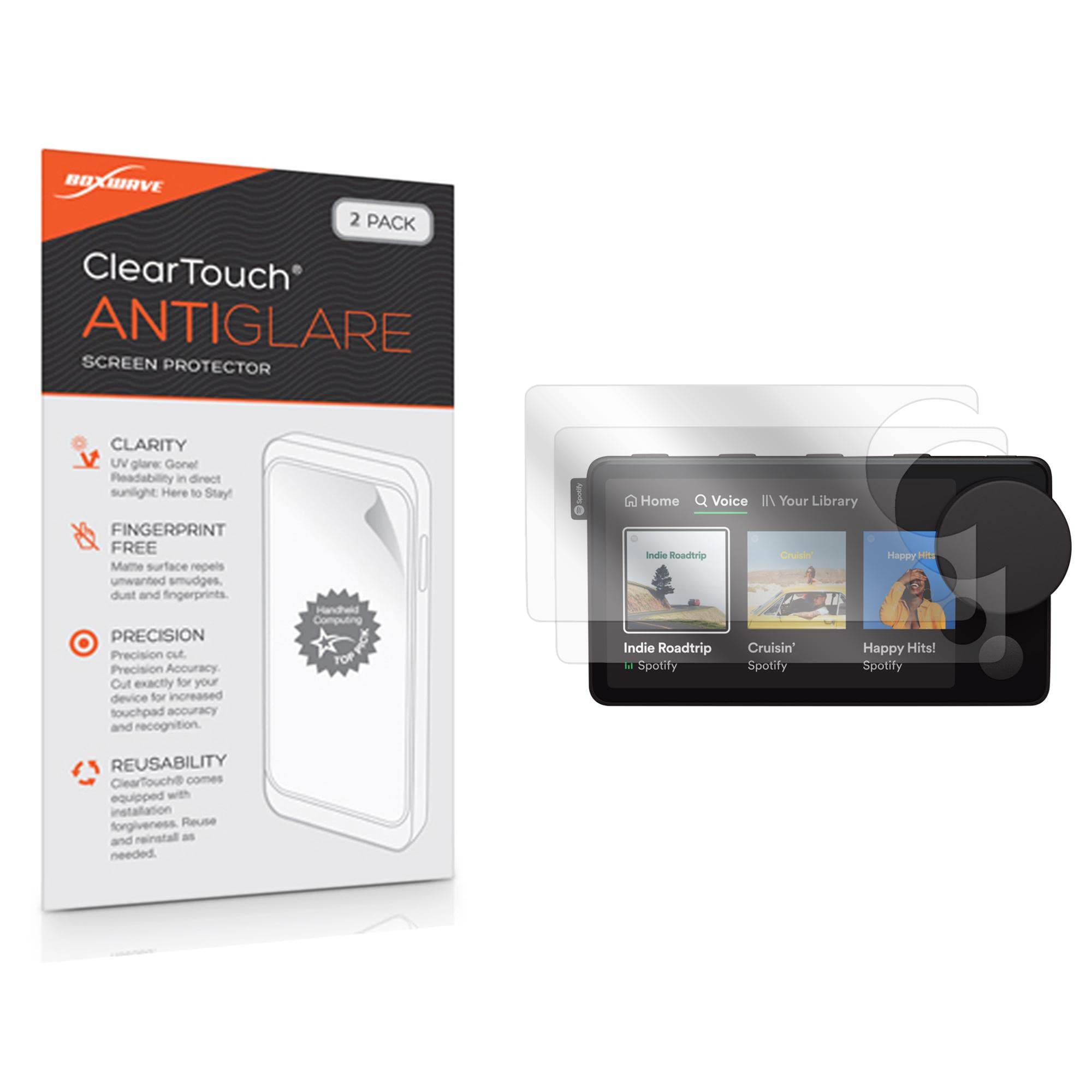 Boxwave Screen Protector Compatible With Spotify Car Thing   Cleartouch Anti Glare (2 Pack), Anti Fingerprint Matte Film Skin Fo