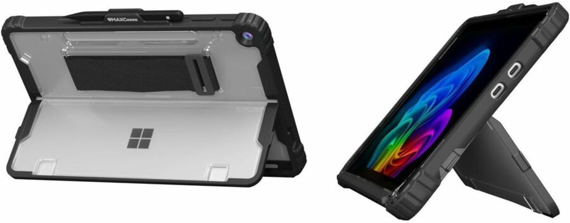 Extreme Shell For Microsoft Surface Pro 12 -12In (Black) - Rugged Protection Com