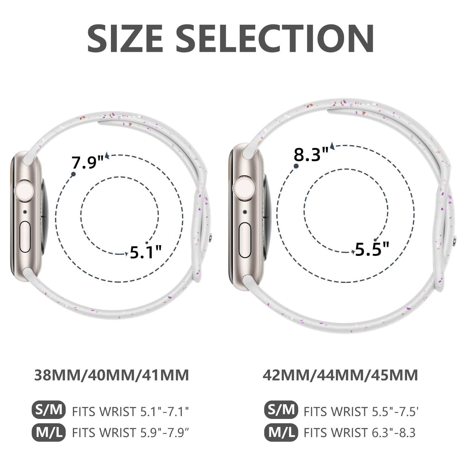 Imivio Sport Band Compatible With Apple Watch Bands For Women 38Mm 40Mm 41Mm 42Mm 44Mm 45Mm 49Mm For Women Men, Soft Silicone Wa