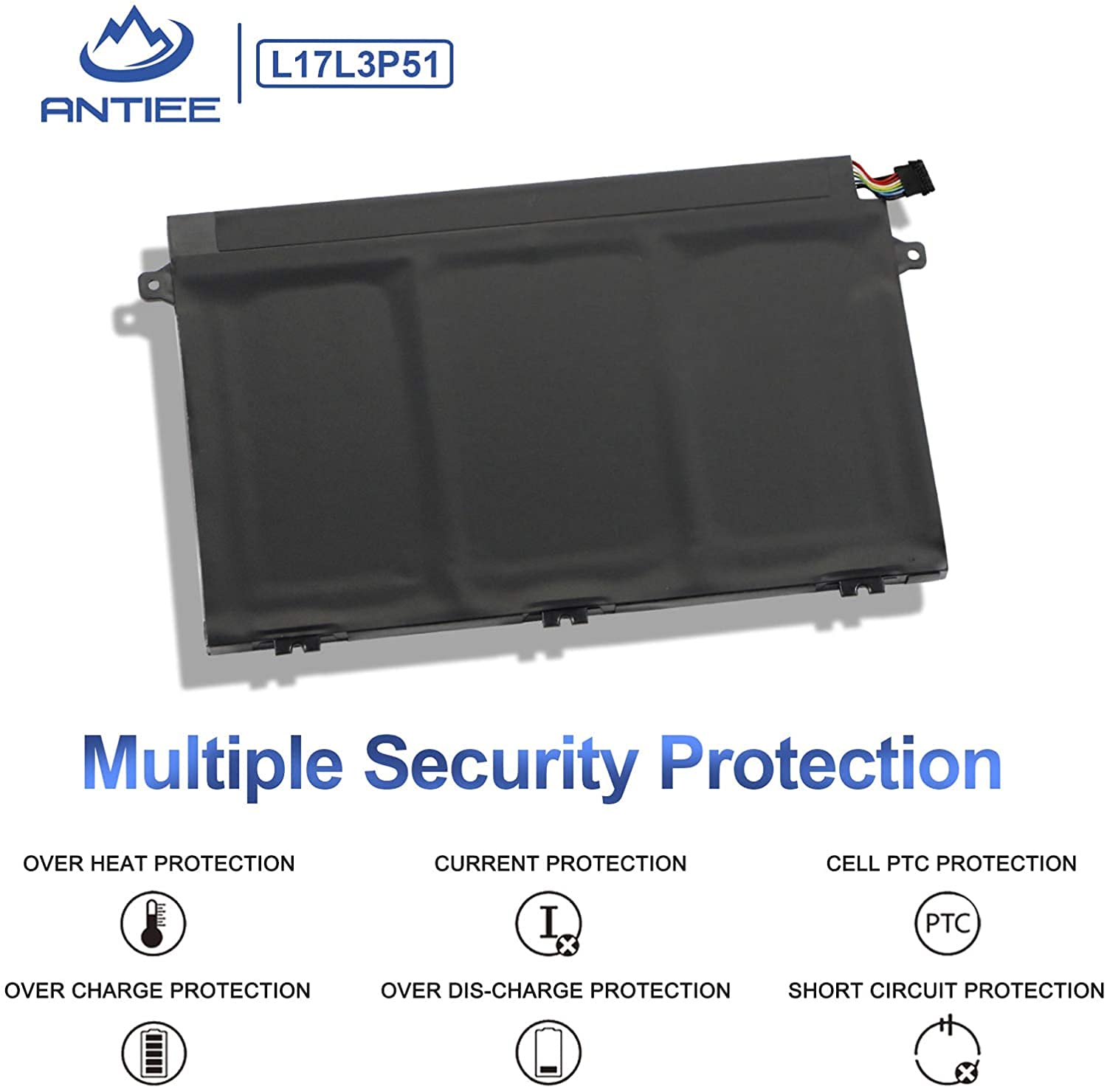 Antiee 01Av445 L17L3P51 Battery Compatible With Lenovo Thinkpad E480 E490 E485 E495 E580 E585 E590 E595 E14 E15 Series Sb10K9760