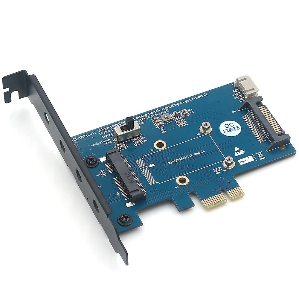 Mini Pci E Pci Express To Pci E 1X Adapter With Sim Card Slot