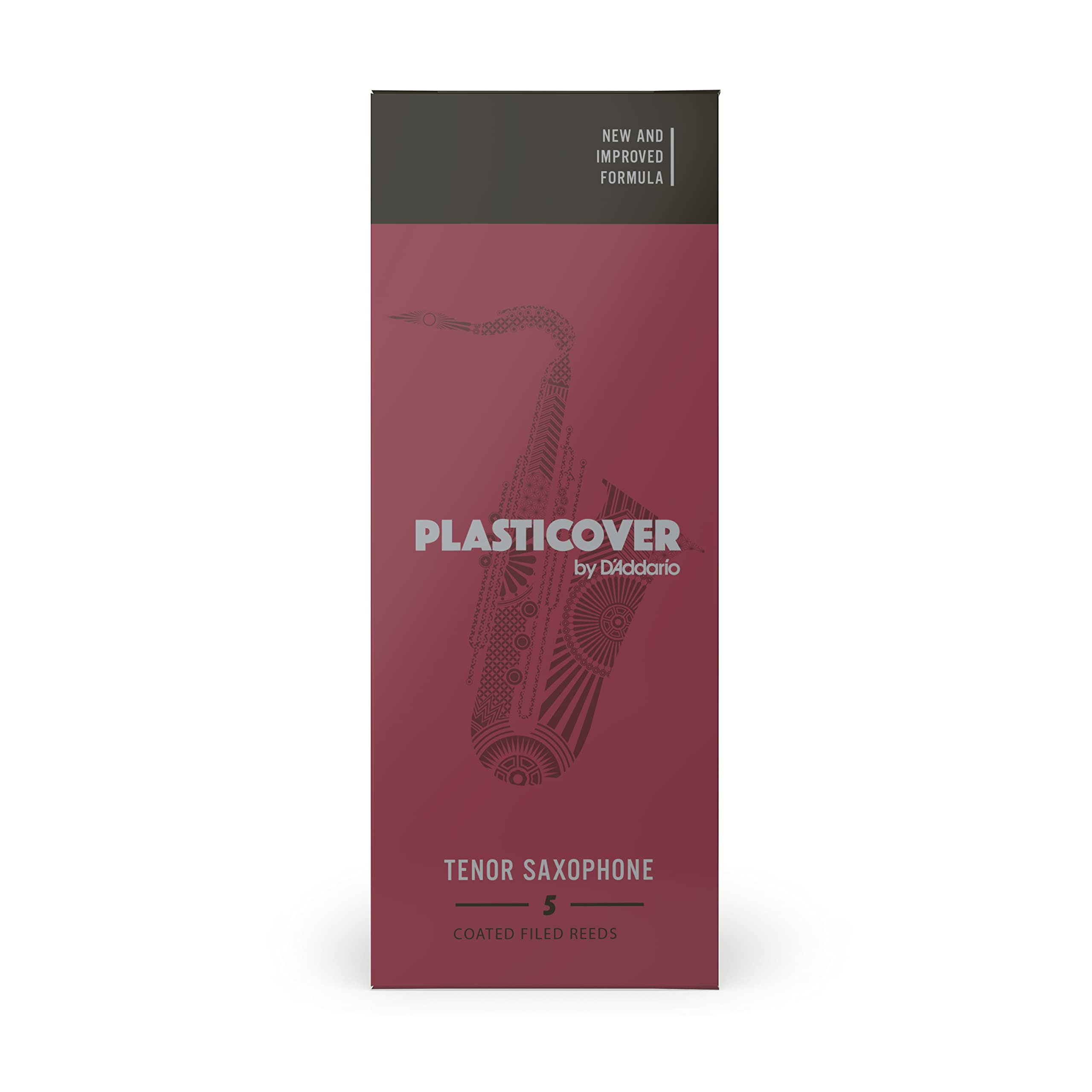 Daddario Rico Plasticover Tenor Saxophone Reeds - Tenor Sax Reeds, Strength 3.5, 5-Pack