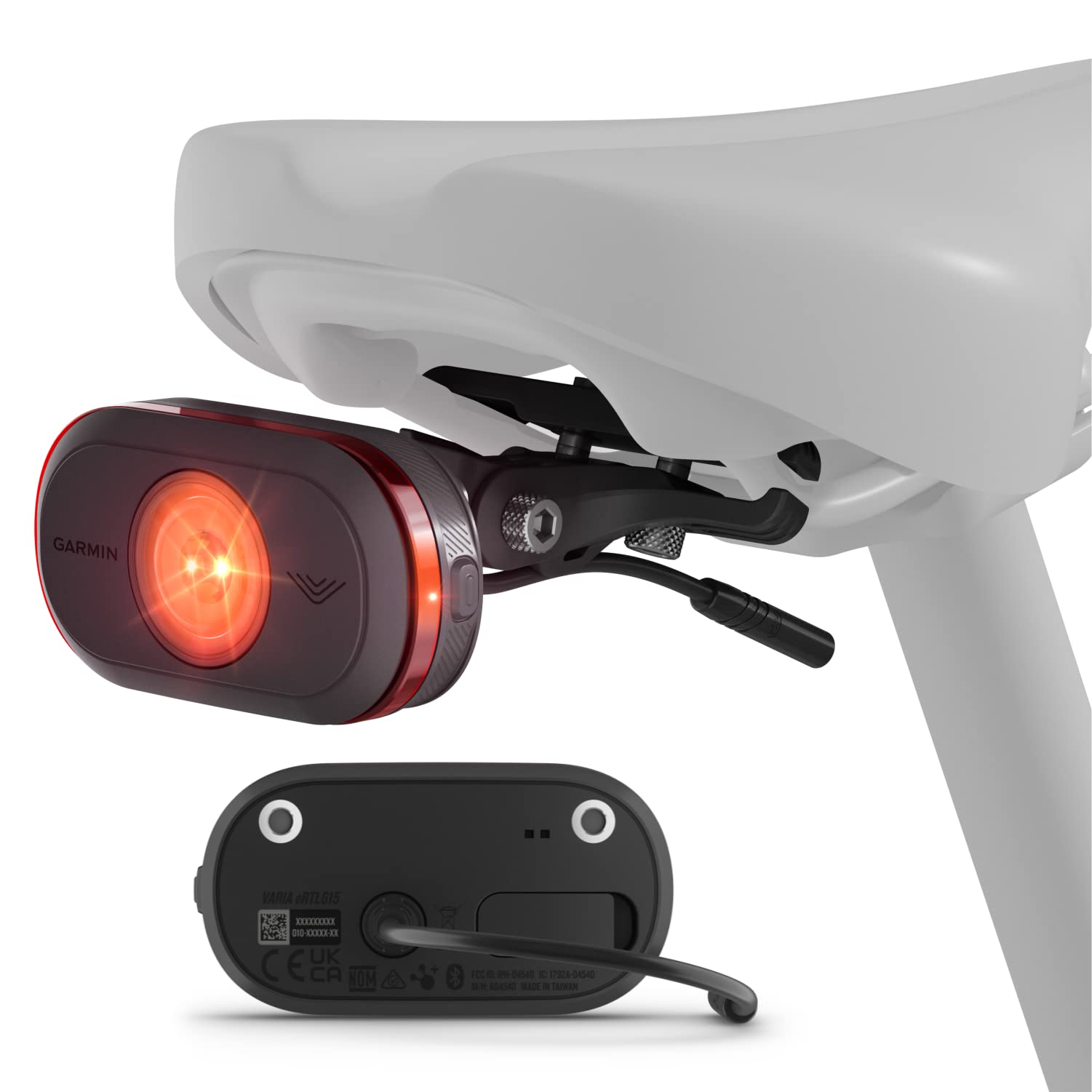 Wearable4U - Garmin Varia Ertl615 Ebike Rearview Battery-Free Radar With E-Bank Bundle