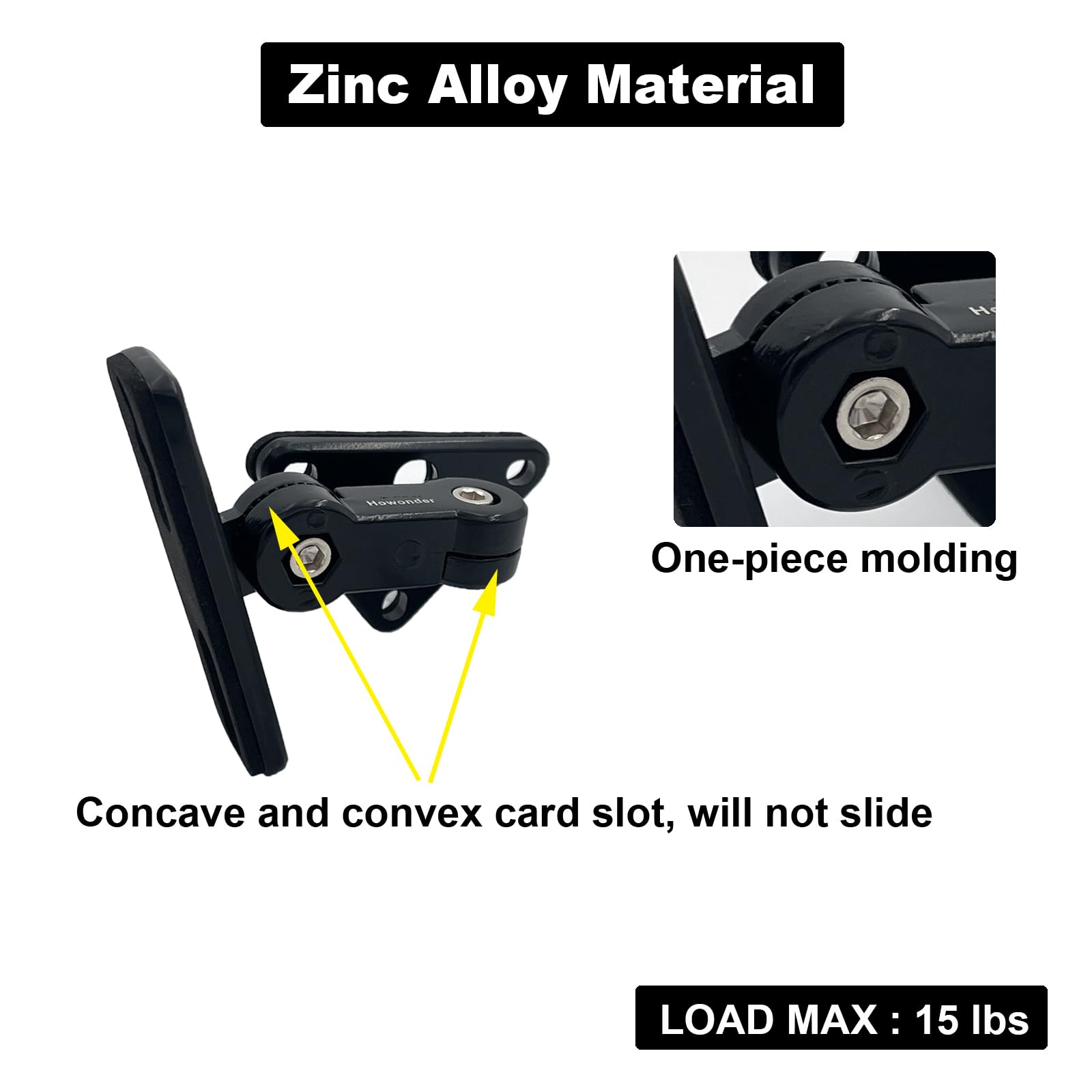 Howonder Hd 15 Universal Speaker Wall Mount, Speaker Mount Wall,Speakers Wall Mount Brackets For Small Speakers,Hold Up To 15Lbs