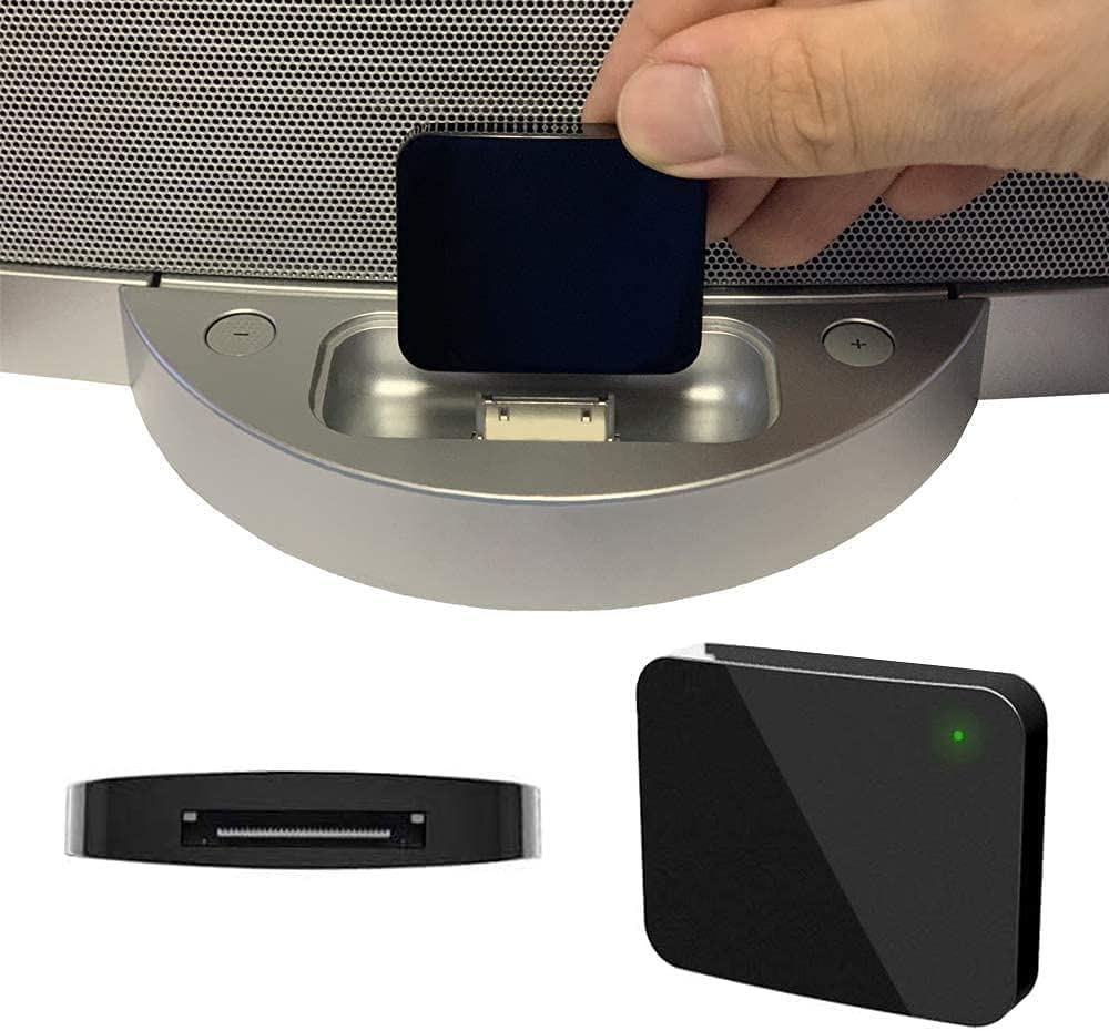 30 Pin Bluetooth Adapter, Butiao Wireless 30Pin Stereo Audio Adapter Bluetooth 5.0 Music Receiver For Bose Sounddock Ii 2 10 Lifestyle V35 135 Digital Music System Home Entertainment Speakers