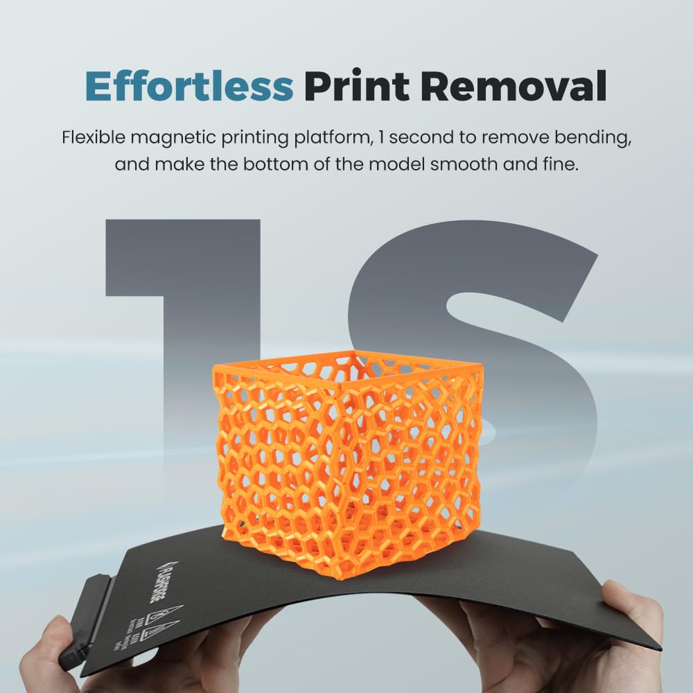 Flashforge Adventurer 5M/ 5M Pro 3D Printer Smooth Pei Plate, Upgrade Magnetic Flexible Pei Sticker Sheet, Glue Free Print With