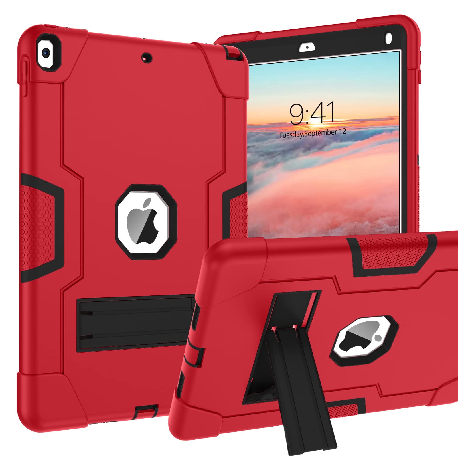 Bentoben For Ipad Air 3Rd Generation Case, Ipad Pro 10.5'' 2017 Case, 3 Layers Heavy Duty Rugged Shockproof Kickstand Protective