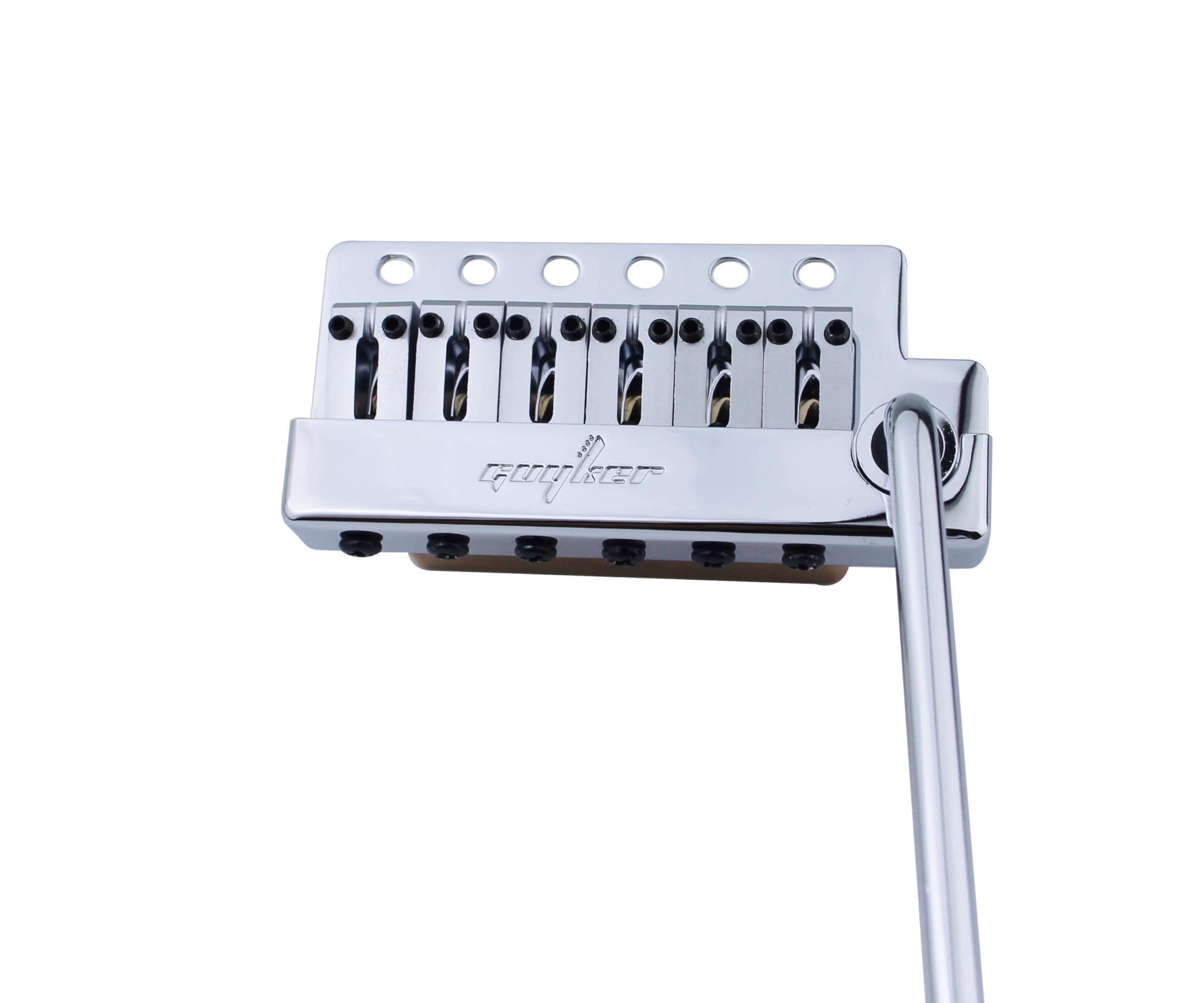 Guyker Guitar Tremolo Bridge String Spacing 10.8MM with Brass Saddle and Brass Block & Spring and Claw, Pop-In Vibrato Bar, Comp