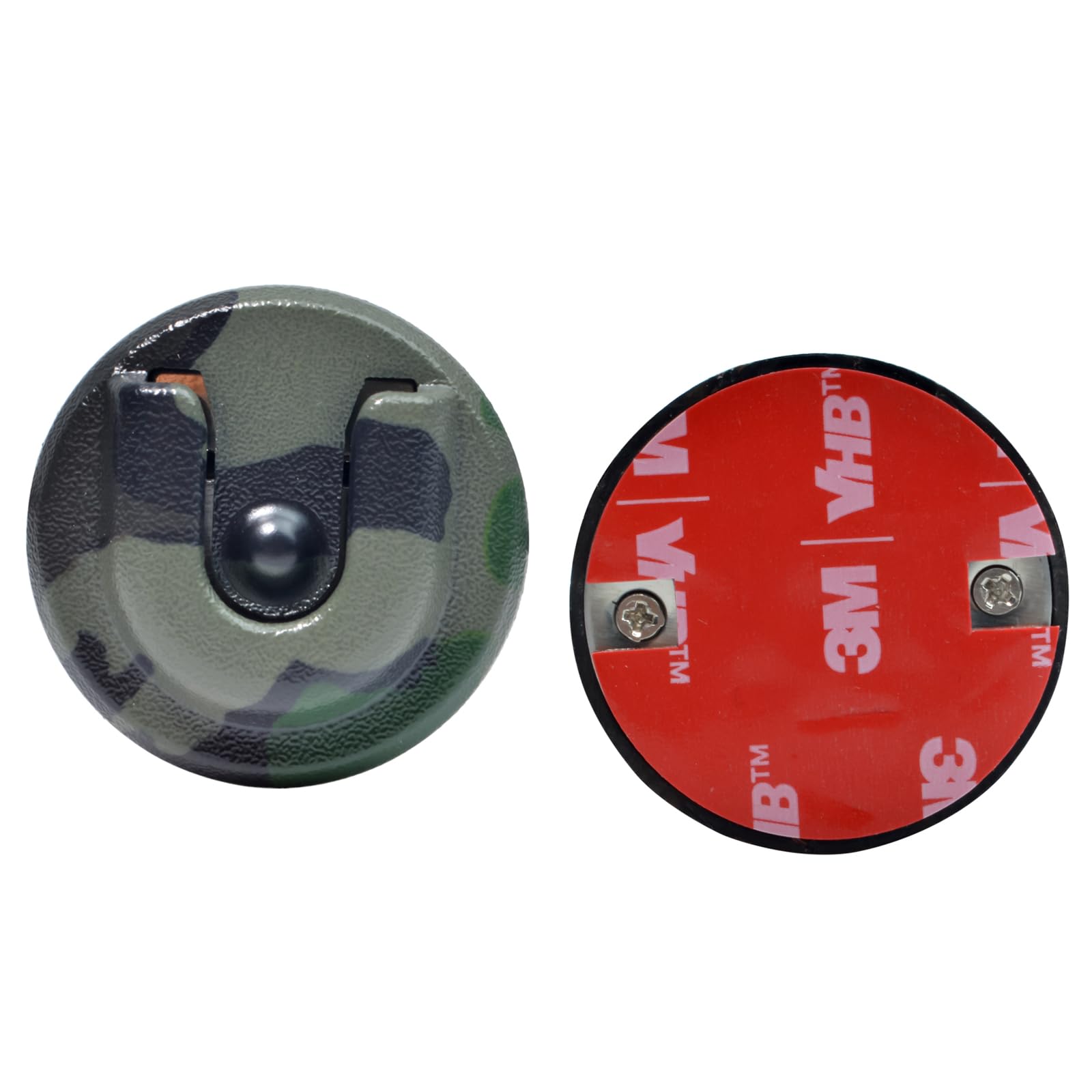 Hys Cb Mic Holder Mobile Radio Microphone Hang Up Clip With Adhesive For Yaesu Icom Vexter Motorola Kenwood Speaker Mics With Round Knob (Green)