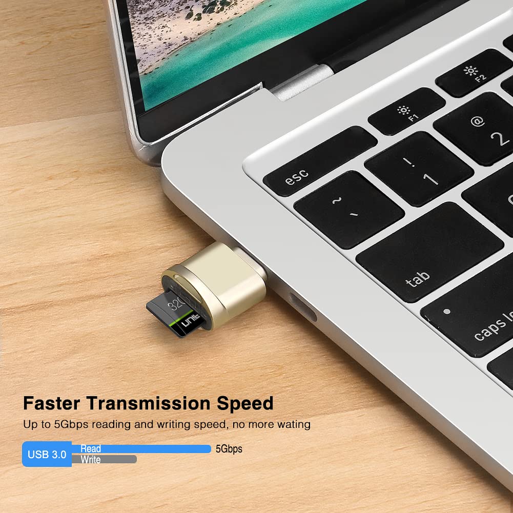 Leizhan Type C Micro Sd/Tf Card Reader With Keychain,Usb C To Micro Sd Sdhc Sdxc Otg Memory Reader, Type C Card Reader Adapter Compatible For Mac Windows Lixus Samsung Galaxy   Silver