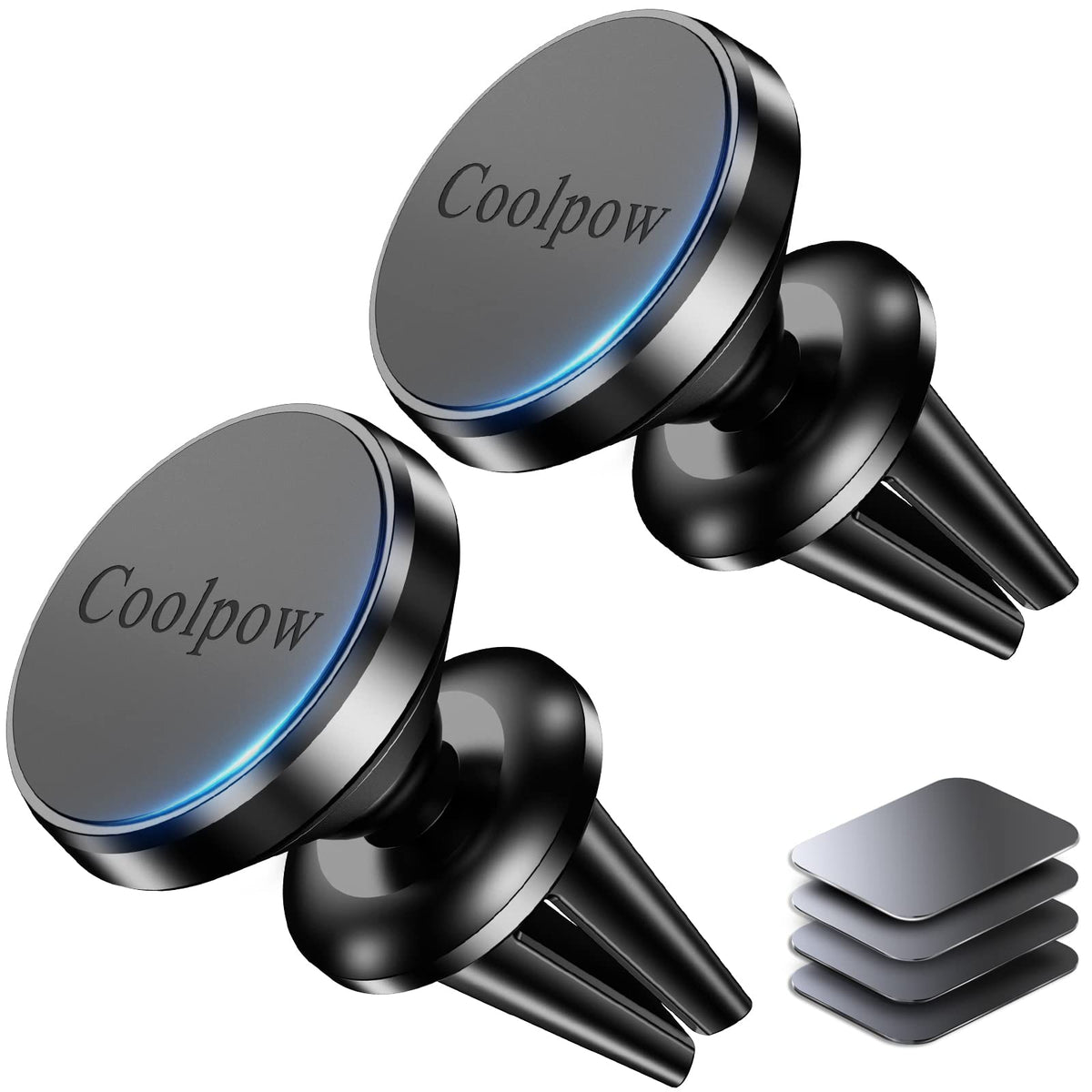 ?2-Pack?Car Vent Magnetic Phone Mount[ Easily Install ] Reusable Magnetic Phone Holder For Car Vent Air[ Strong Magnet ] [ 360 R