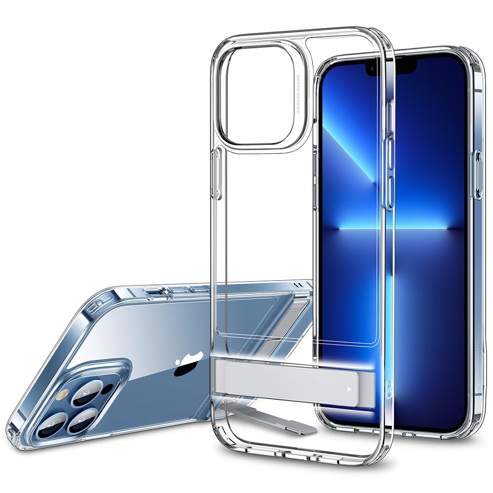 ESR for iPhone 15 Pro Max Case, Metal Kickstand Case, 3 Stand Modes, Military-Grade Drop Protection, Supports Wireless Charging,