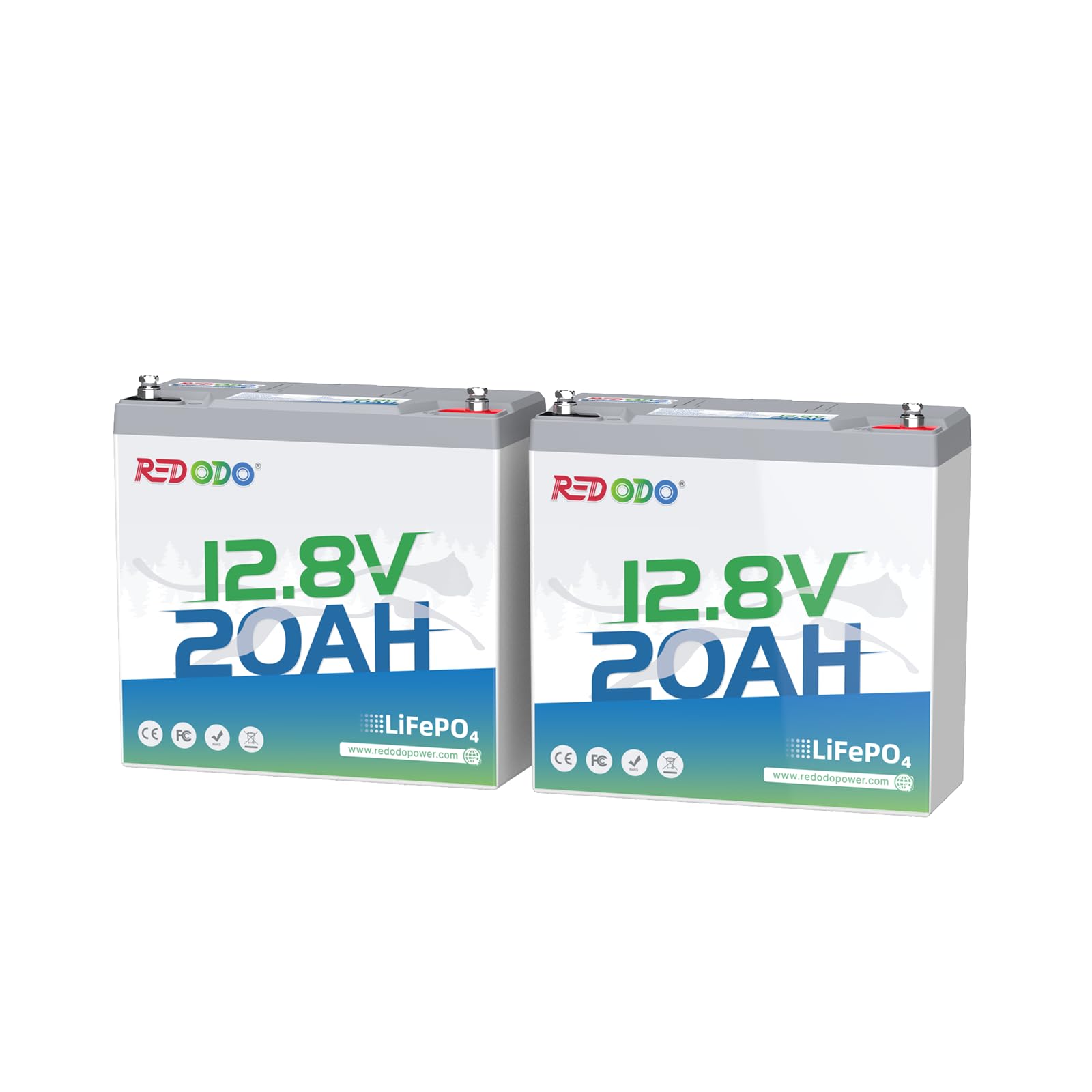 Redodo 12V 20Ah LiFePO4 Battery, 4000+ Deep Cycles Lithium Battery with 20A BMS, 256Wh Energy, Very Suitable For Outdoor Camping