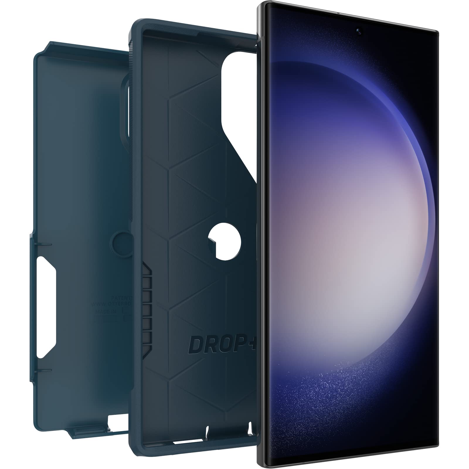 Otterbox Galaxy S23 Ultra Commuter Series Case   Dont Be Blue (Blue), Slim & Tough, Pocket Friendly, With Port Protection