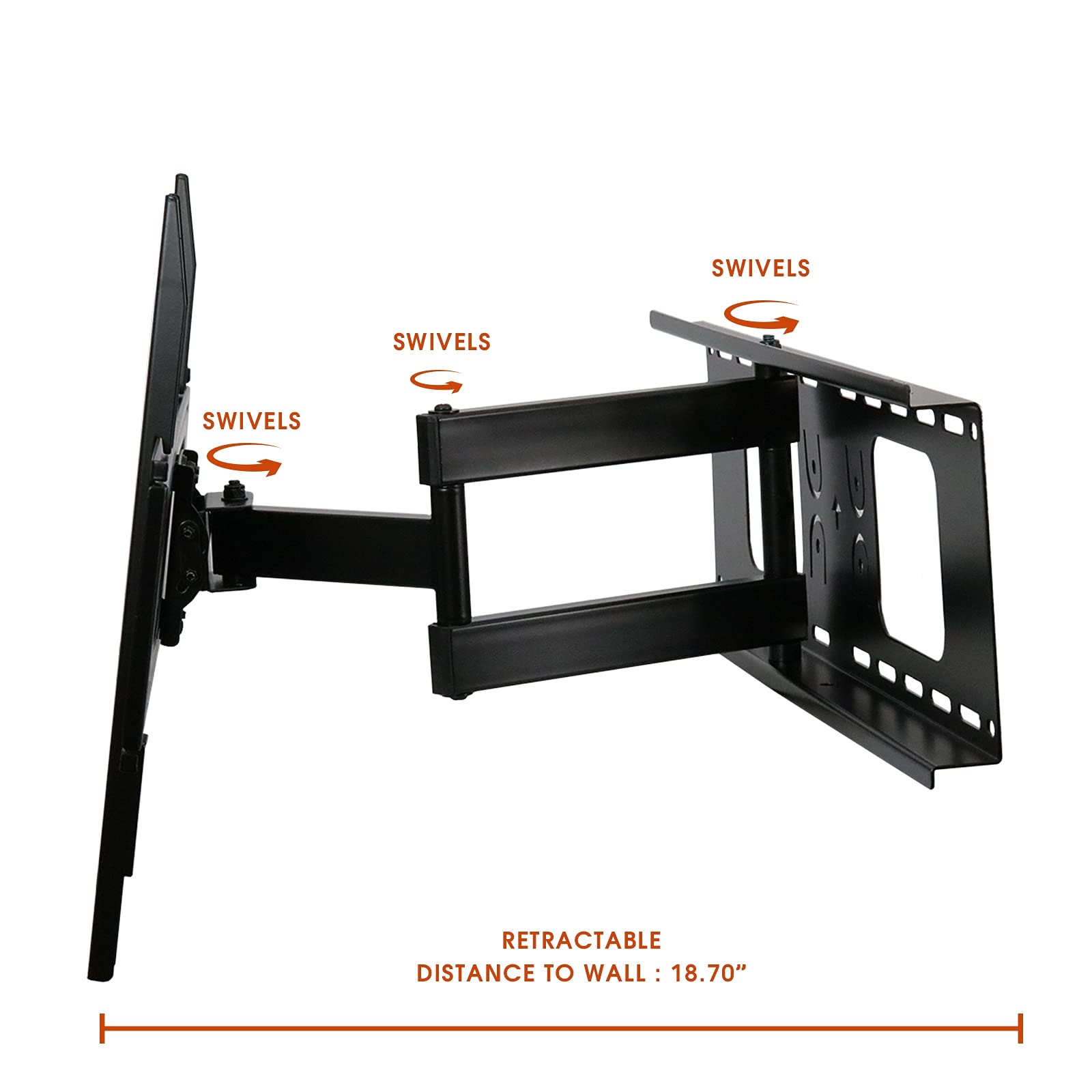 Megamounts Versitile Heavy Duty Full Motion Wall Mount For 32 70 Inch Displays