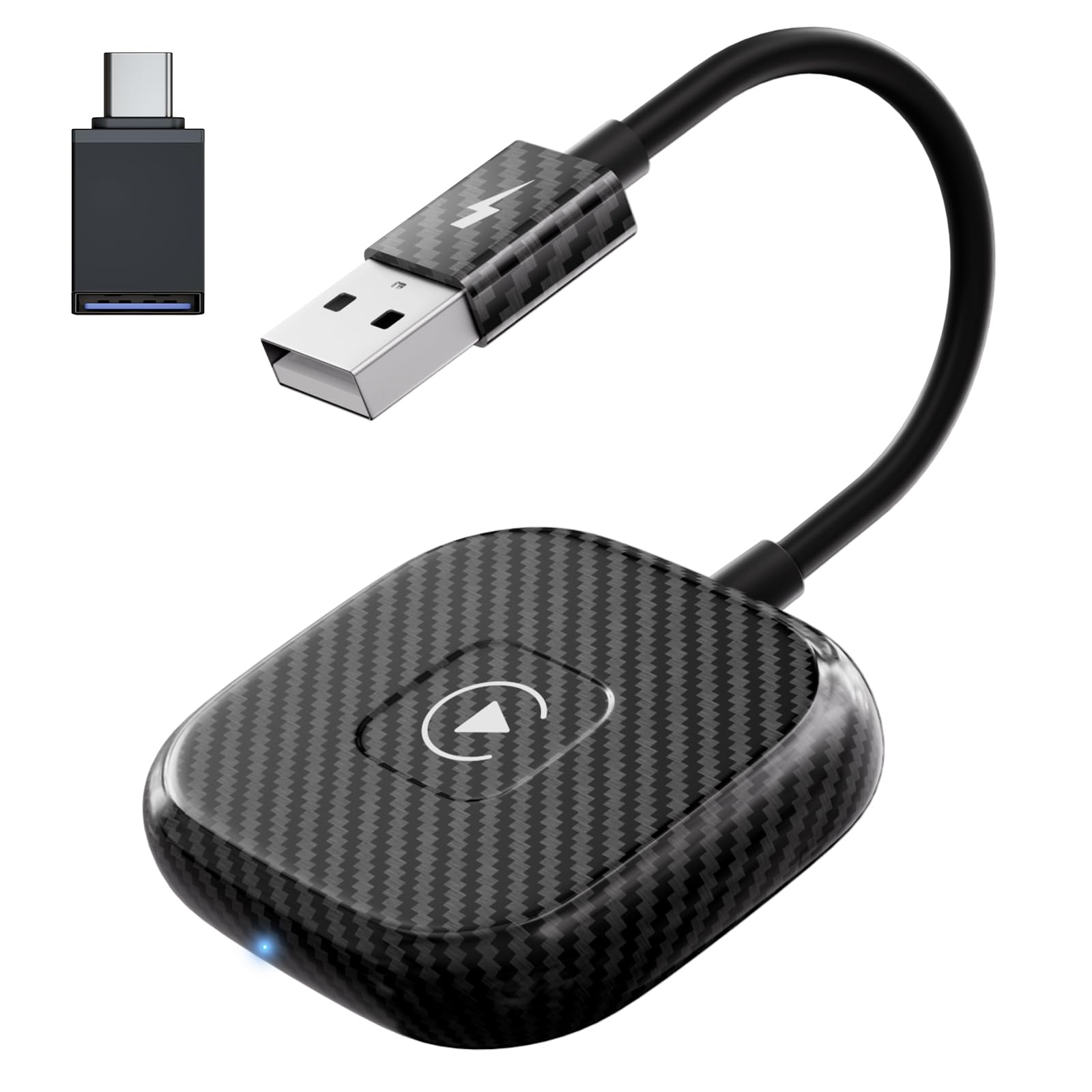 Anithen Carplay Wireless Adapter,Wireless Carplay Usb Dongle Converter Wired Carplay To Wireless, Support Online Update Plug And