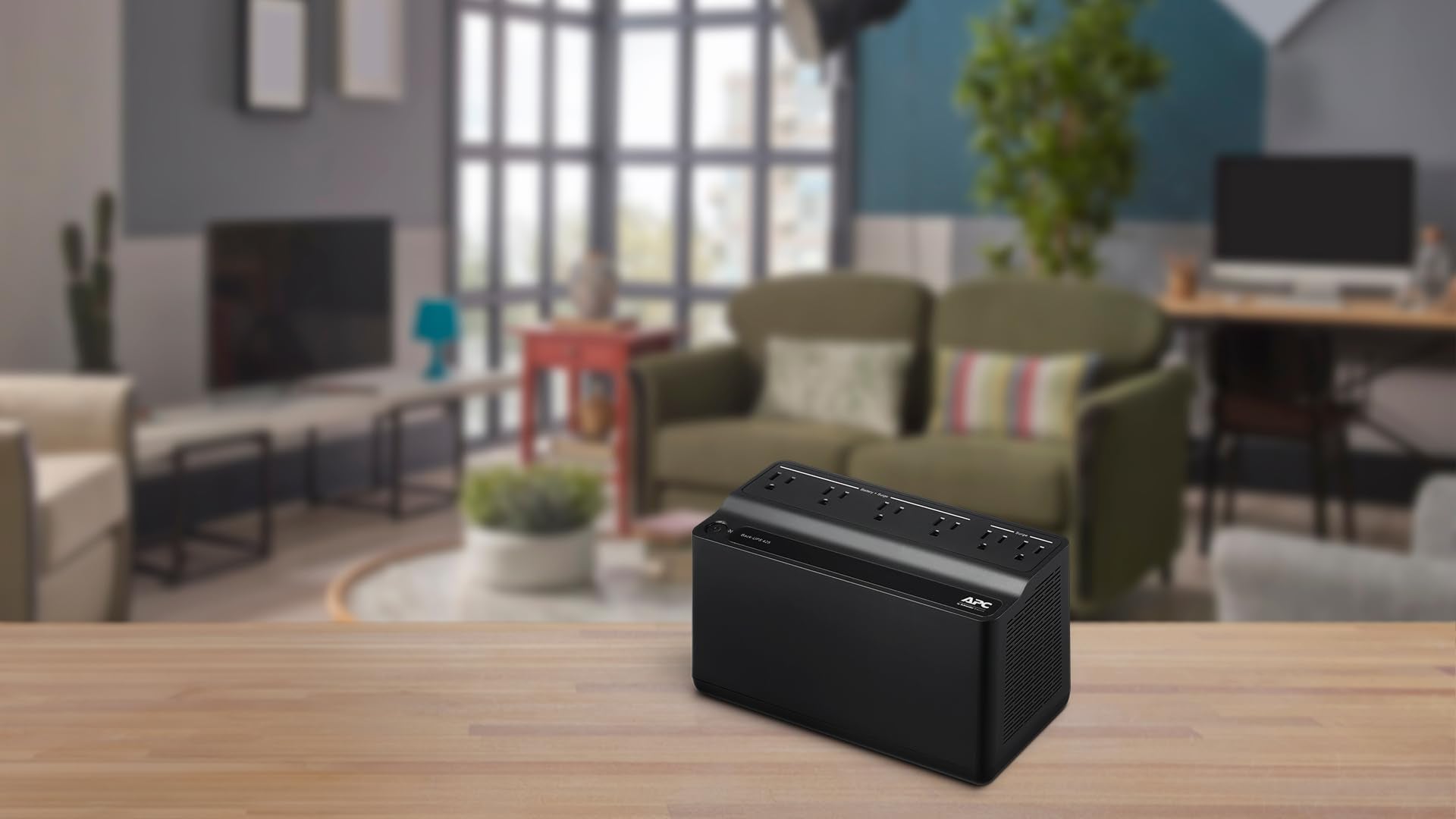 Apc Ups Battery Backup Surge Protector, 425Va Backup Battery Power Supply, Be425M