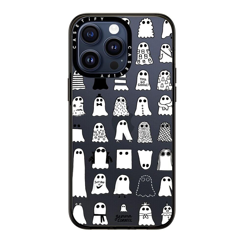 Casetify Compact Iphone 15 Pro Max Case [2X Military Grade Drop Tested / 4Ft Drop Protection]   Cute Prints   Ghost Fashions   C